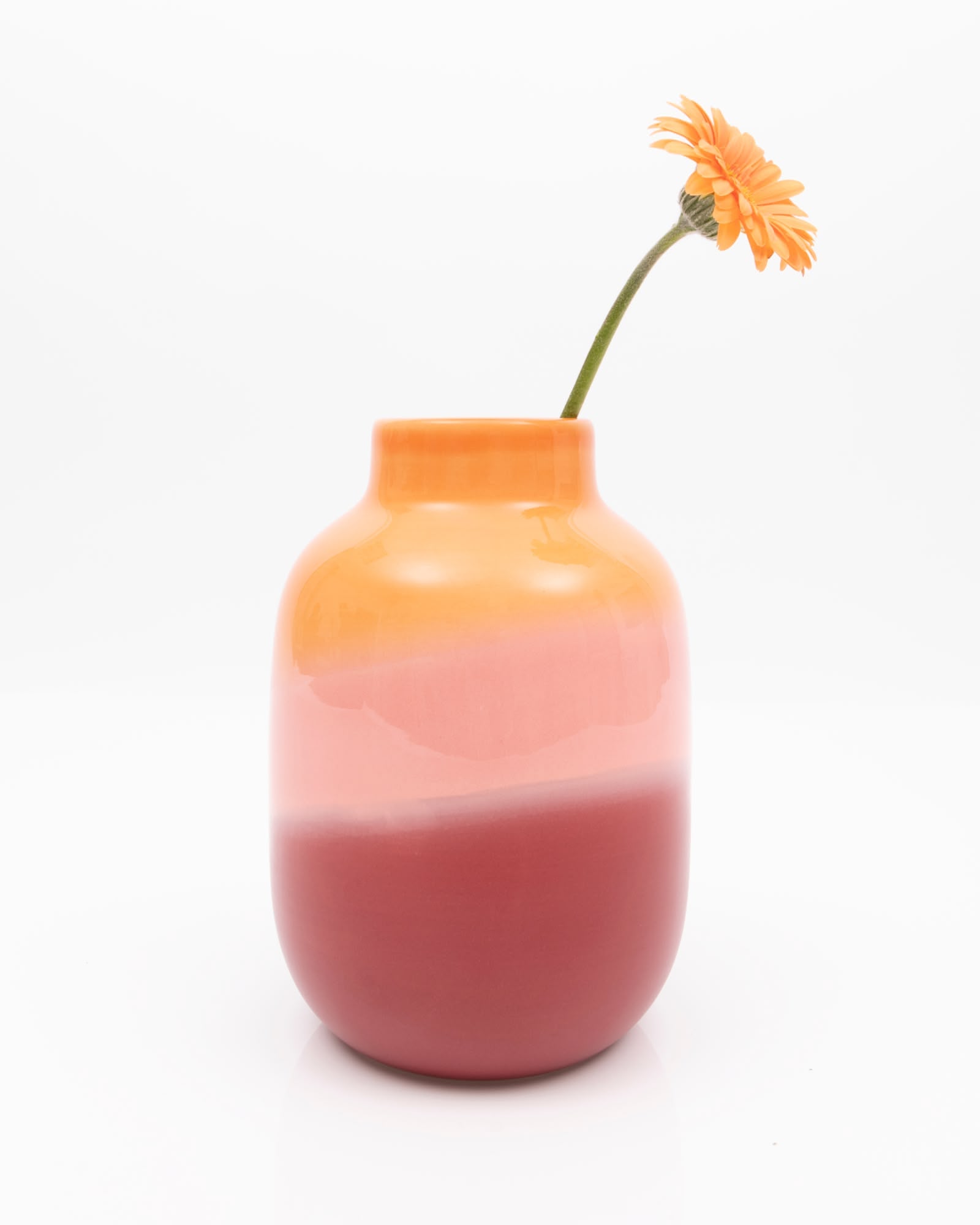 NUNO - VASE M ORANGE, PINK, RED