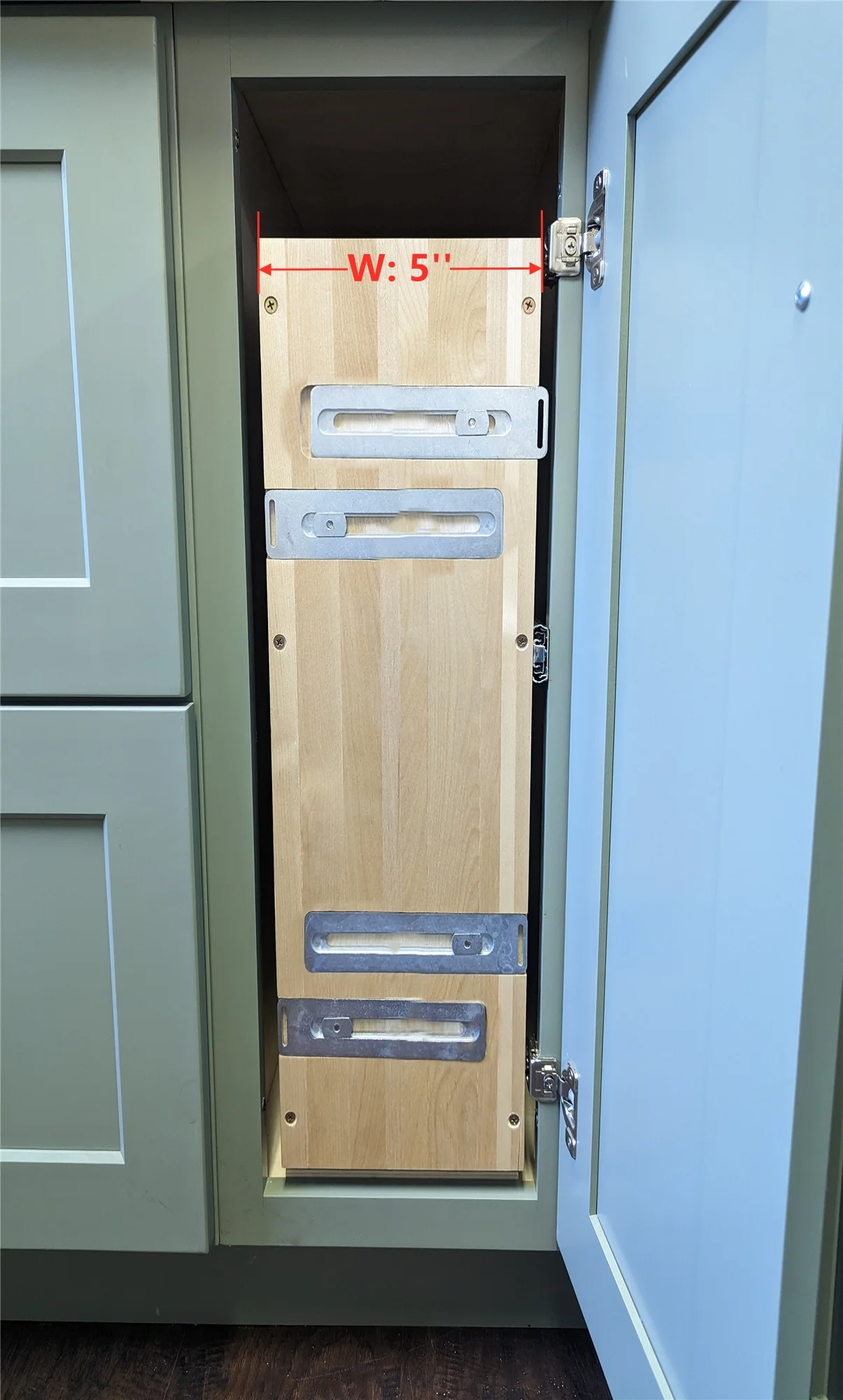 5'' Pull Out Kitchen Cabinet Storage Spice Rack Organizer - Image 4
