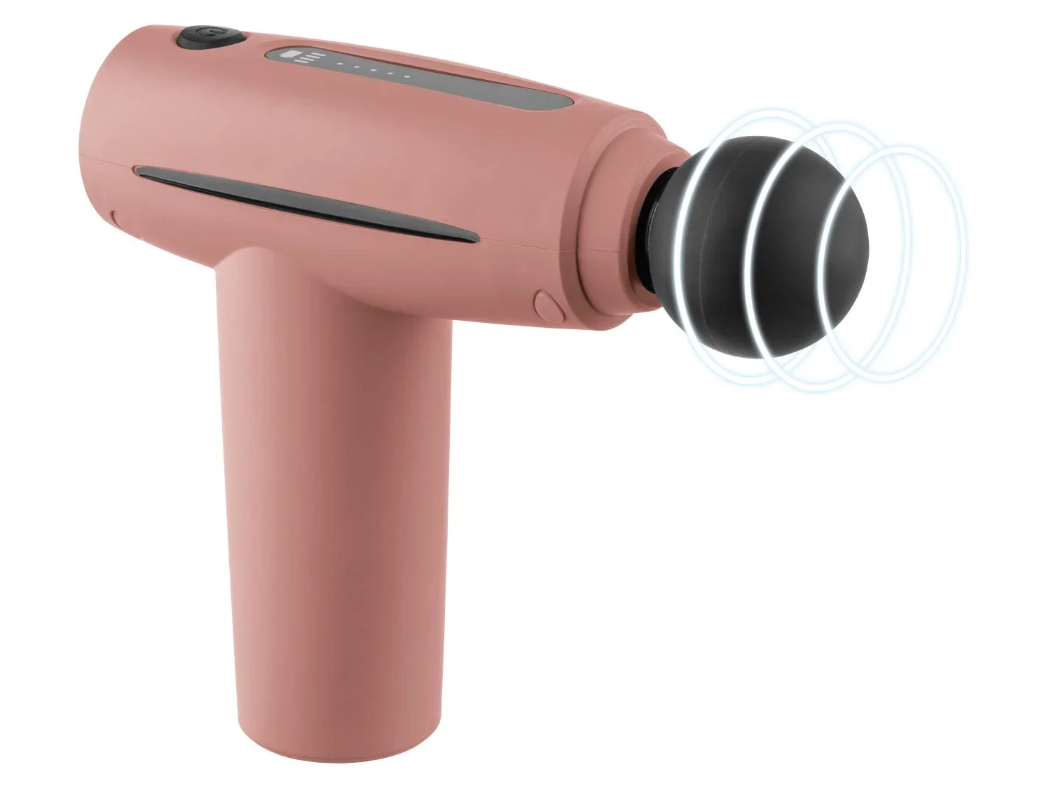 CRIVIT Mini-pistolet de massage CMMG 3.7 A1, 4 ttes, 5 vitesses