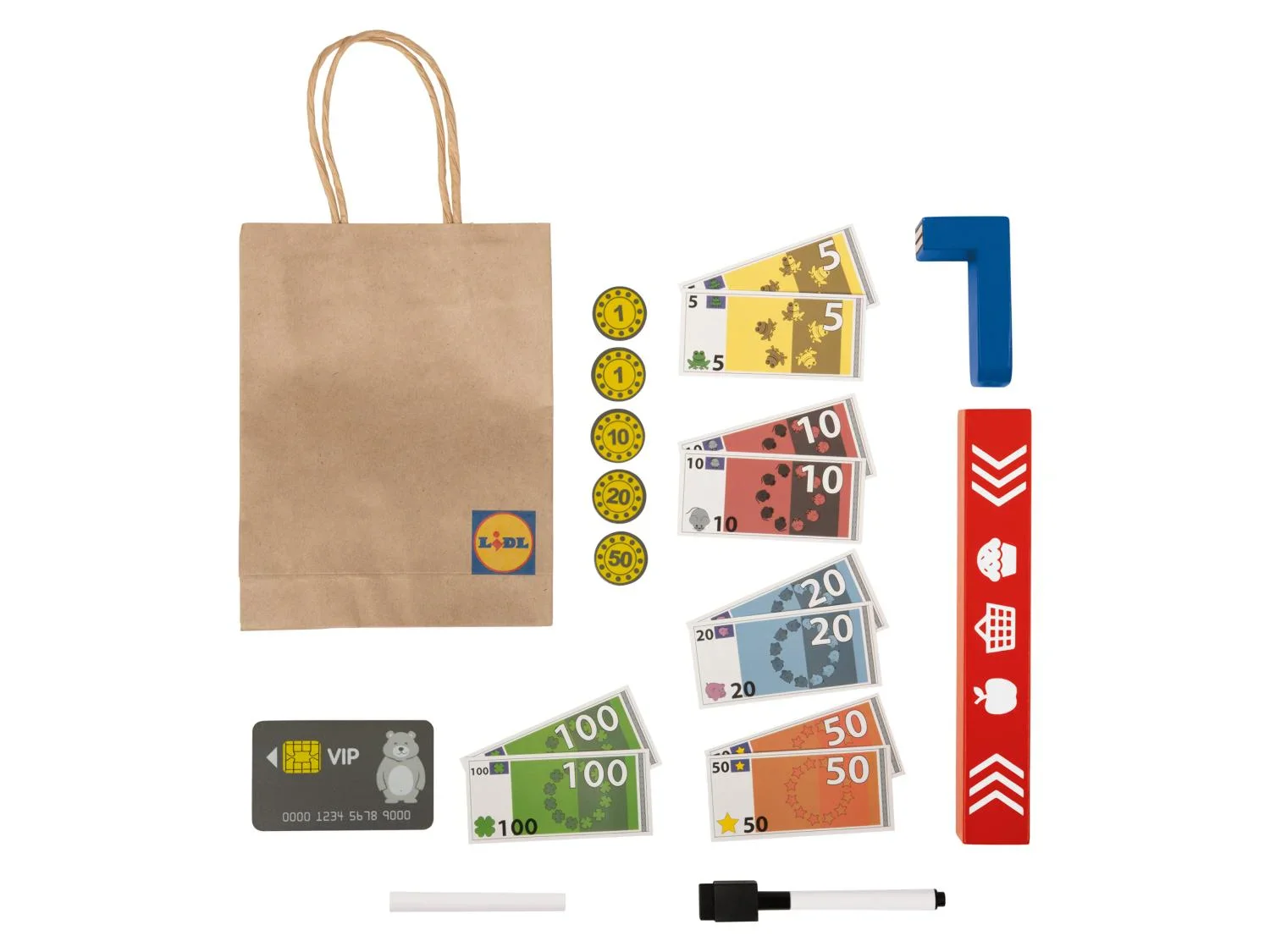 Playtive Supermarch LIDL, 26 pices