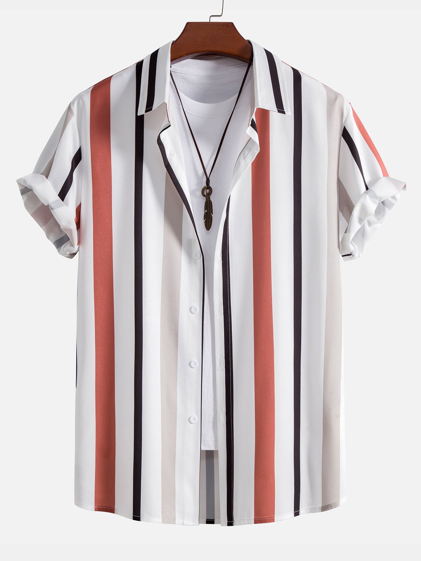Chemise rayée à boutons
