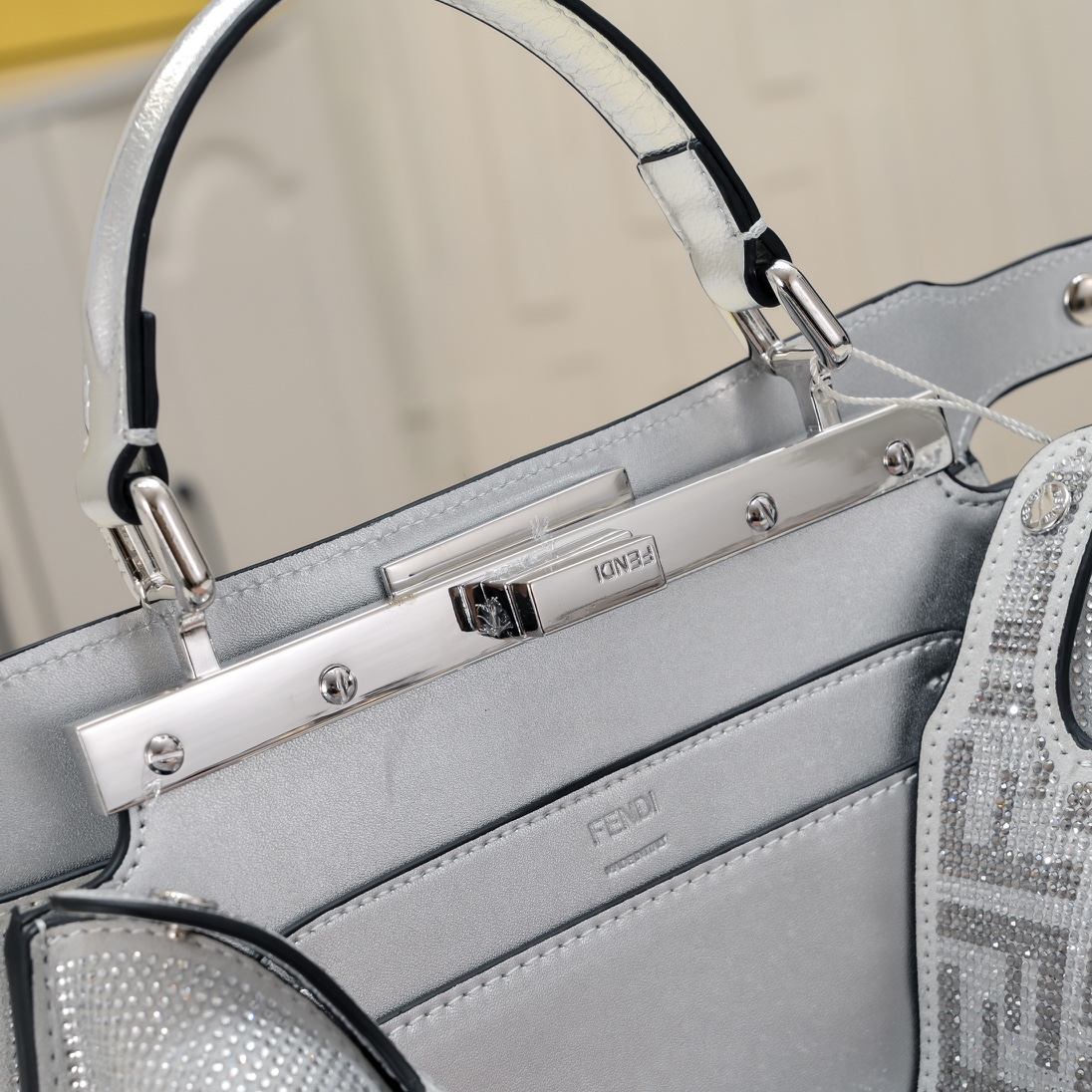 Fen Peekaboo ISeeU Petite diamond tote bag