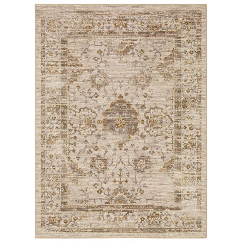 Threshold Tan Vintage Distressed Accent Rug (2'x3')