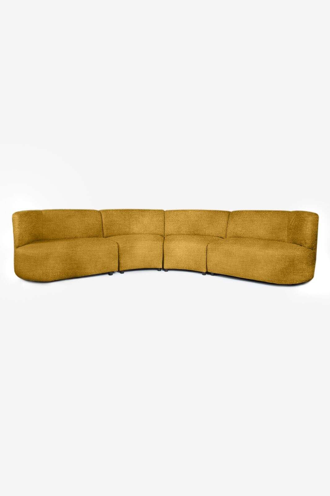 Empress velvet 4-zits bank Juke oker