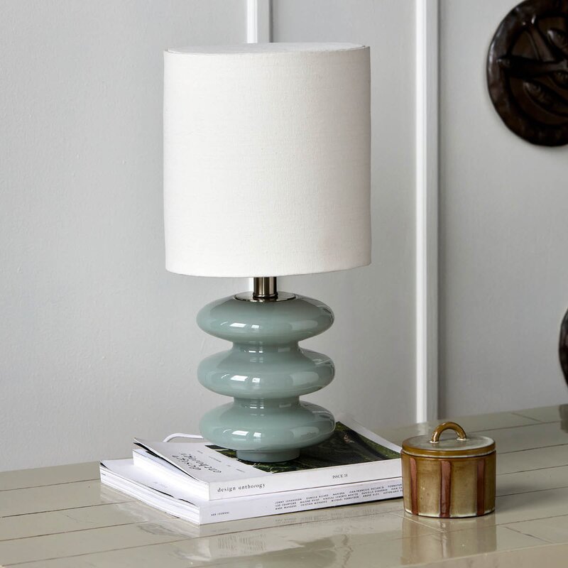 Bordlampe Step S 45x25 cm lyseblå/off-white