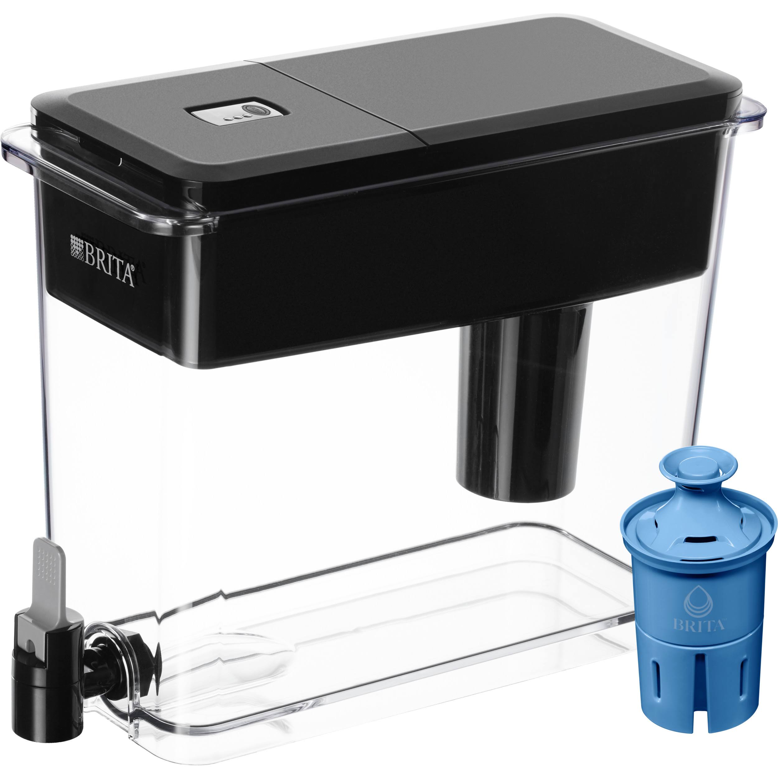 Brita UltraMax 18-Cup Water Dispenser, Jet Black