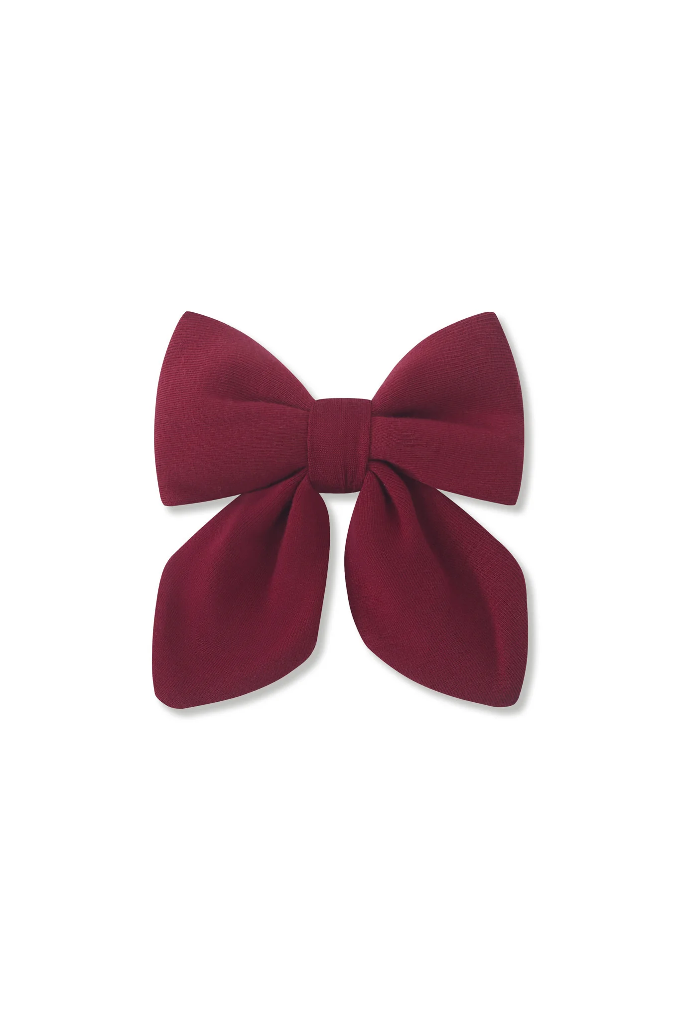 Medium Alligator Clip Bow in Burgundy
