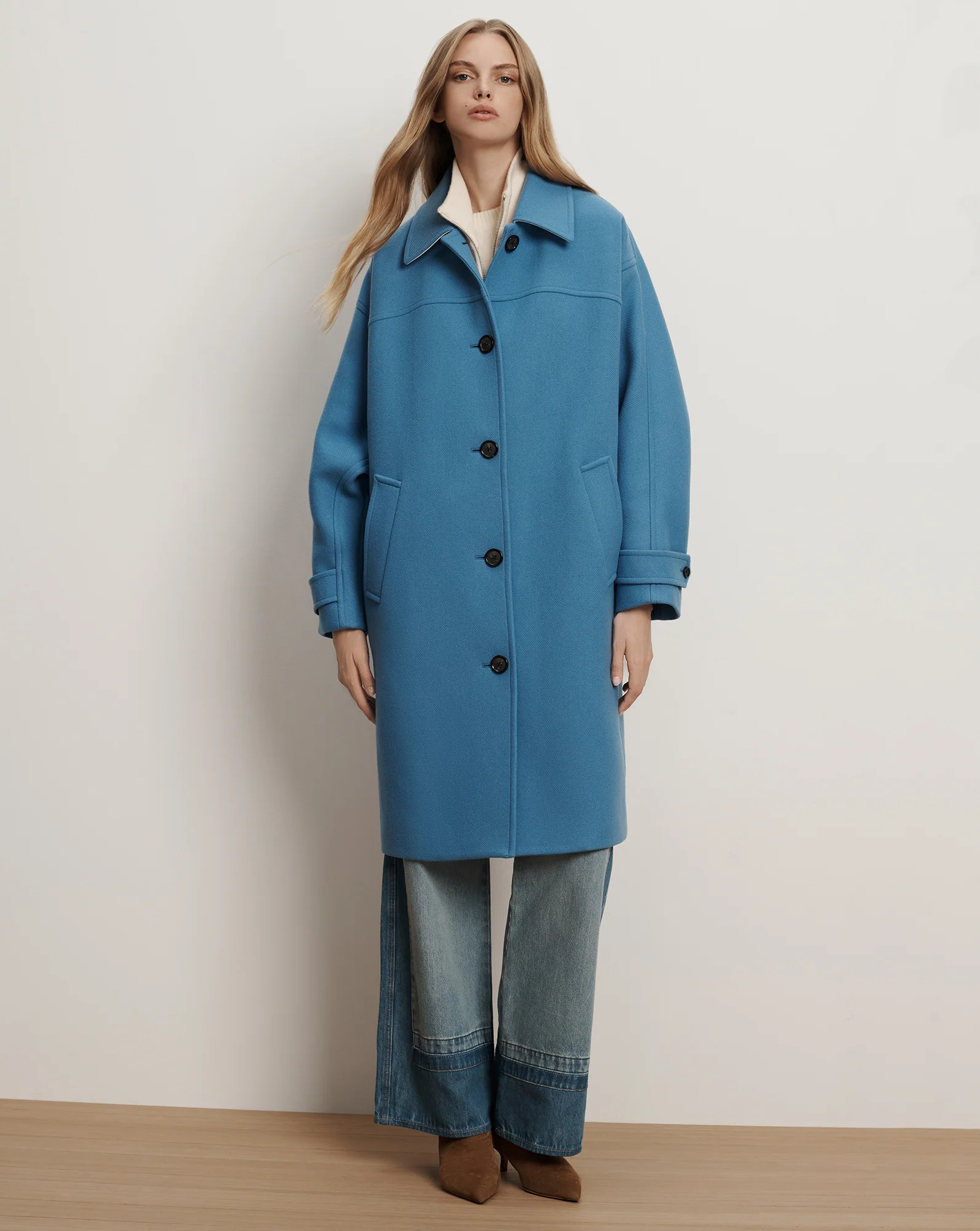 Laurent Cocoon Dickey Coat