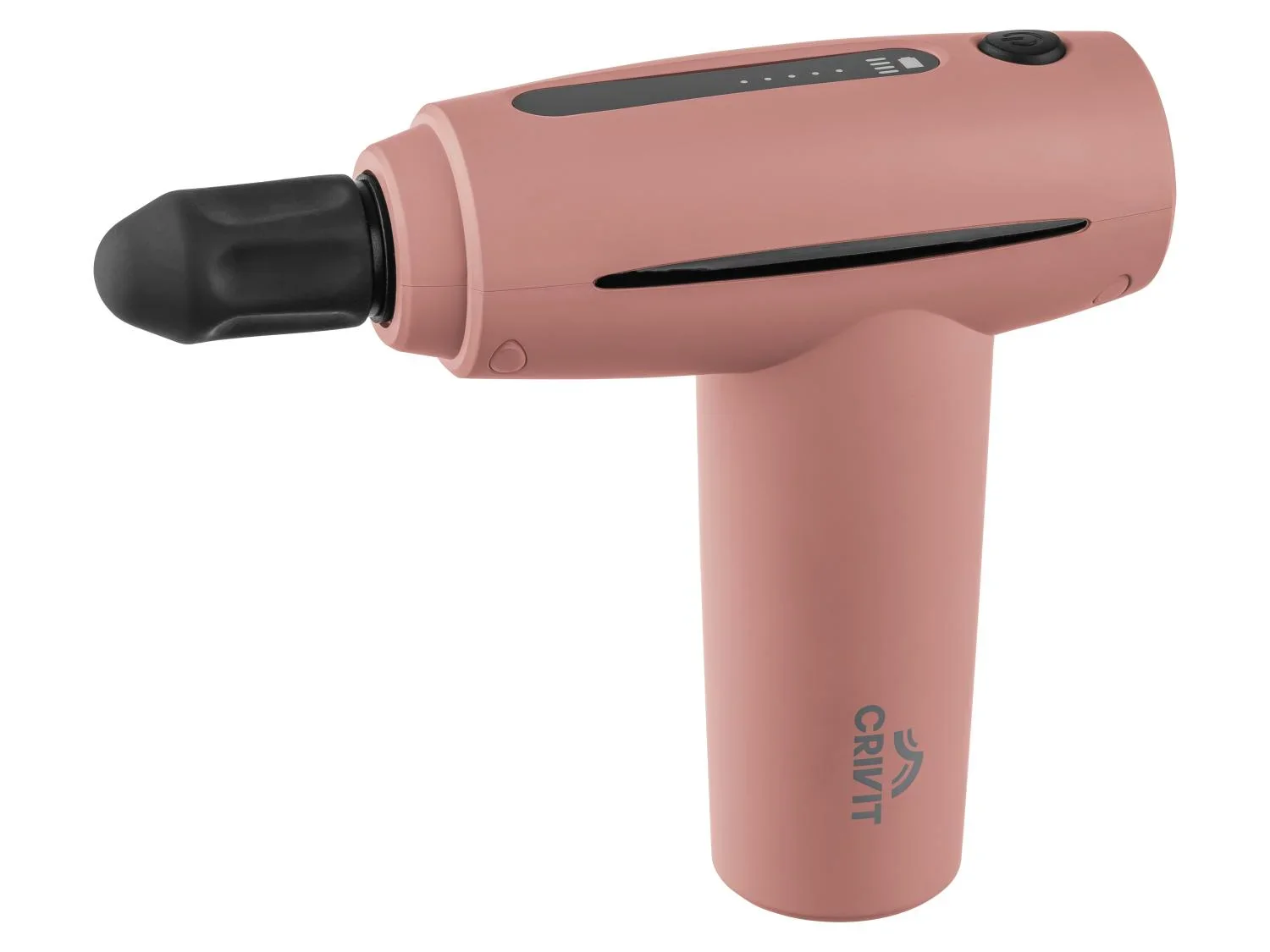 CRIVIT Mini-pistolet de massage CMMG 3.7 A1, 4 ttes, 5 vitesses