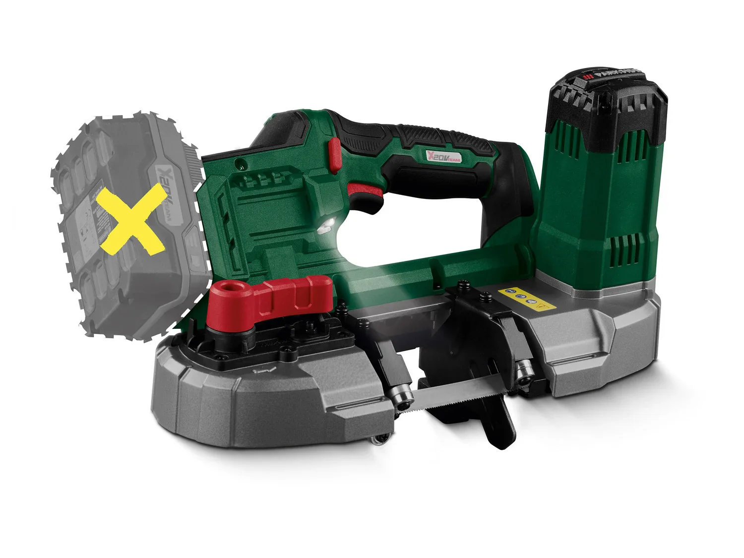 PARKSIDE Scie  ruban sans fil PMBA 20-Li B2, 20 V