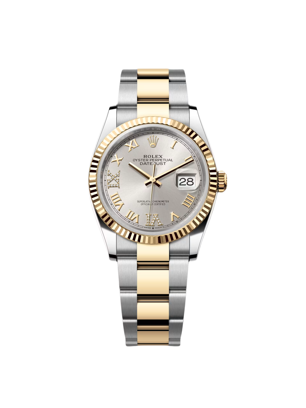 【Super Clone】RLX  Datejust 36mm 126233 Silver Dial Jubilee Bracelet Watch
