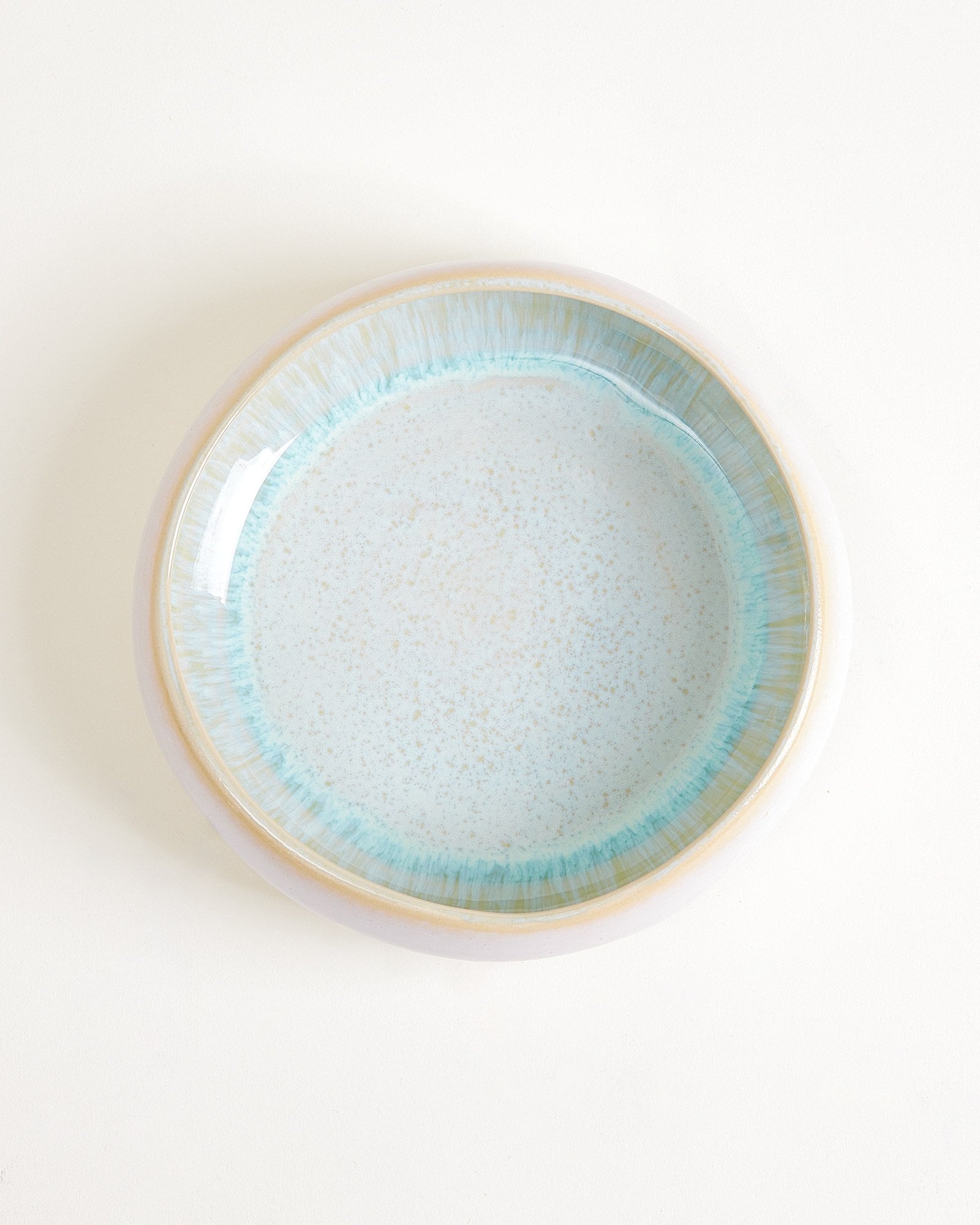 AREIA - PASTA PLATE ORGANIC AZURE
