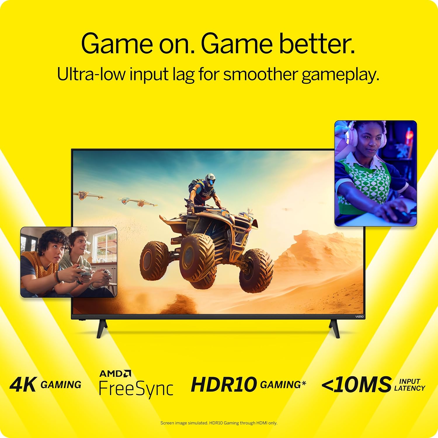 VIZIO 55-inch V-Series 4K LED HDR Smart TV w/Dolby Vision  WiFi 6E  Bluetooth Headphone Capable  Gaming Engine & Alexa Compatibility  V555M-K01  2023 Model