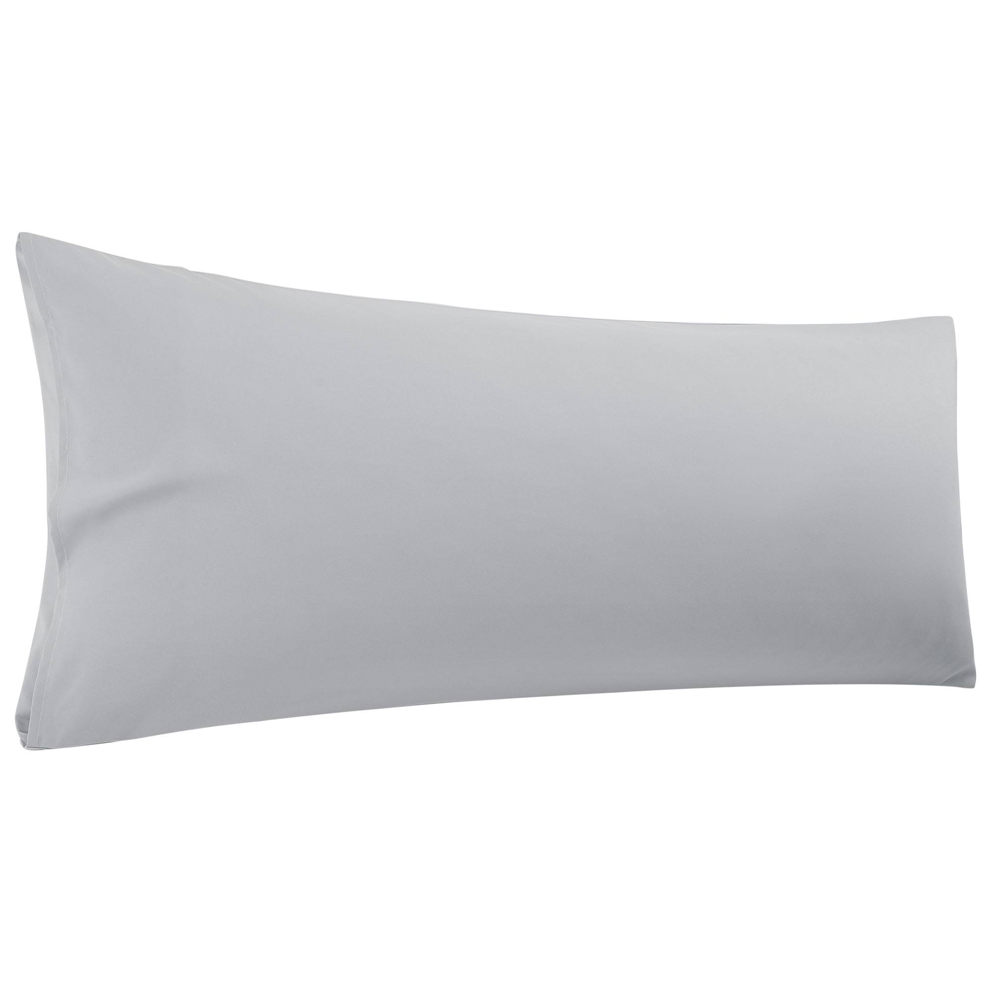 Piccocasa Body Pillowcase Soft 1800 Series Microfiber Long Pillow Cover, Grey 20 inch x 48 inch, Size: 20 x 48, Gray