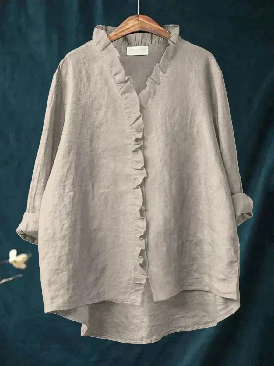 Valorine - Blouse Décontractée en Lin