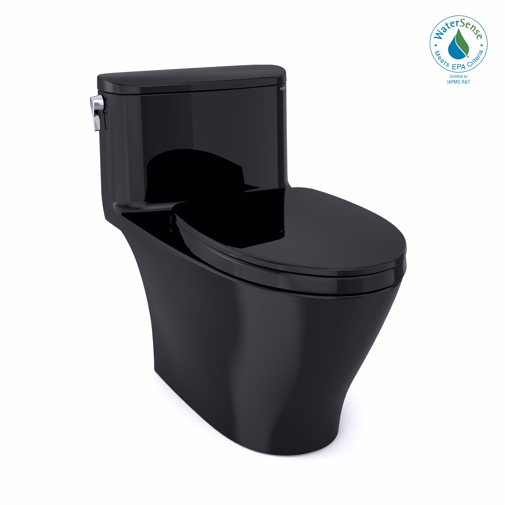 Toto Ms642124cef Nexus 1.28 Gpf One Piece Elongated Chair Height Toilet - Ebony