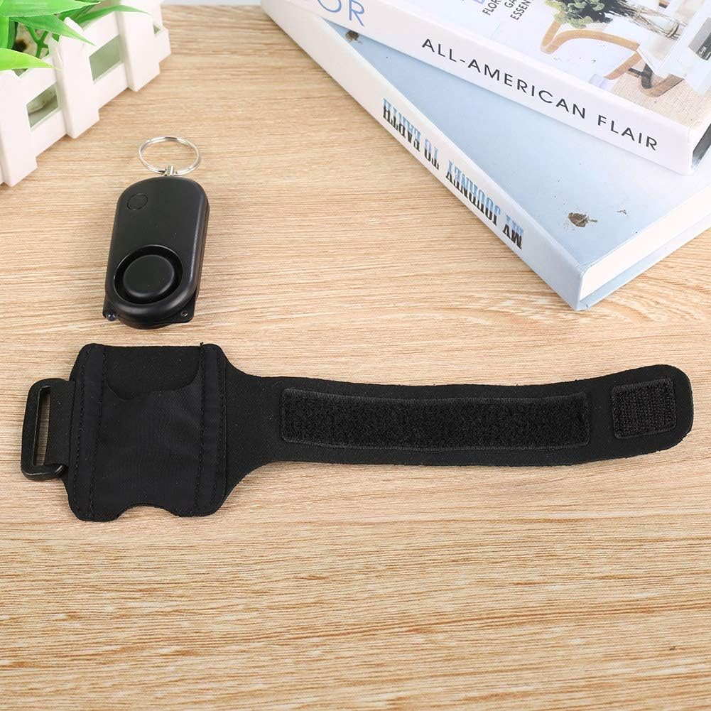 120dB Personal Security Alarm Armband with Bright LED Flashlight Compact Design for Women and Girls Safety Device