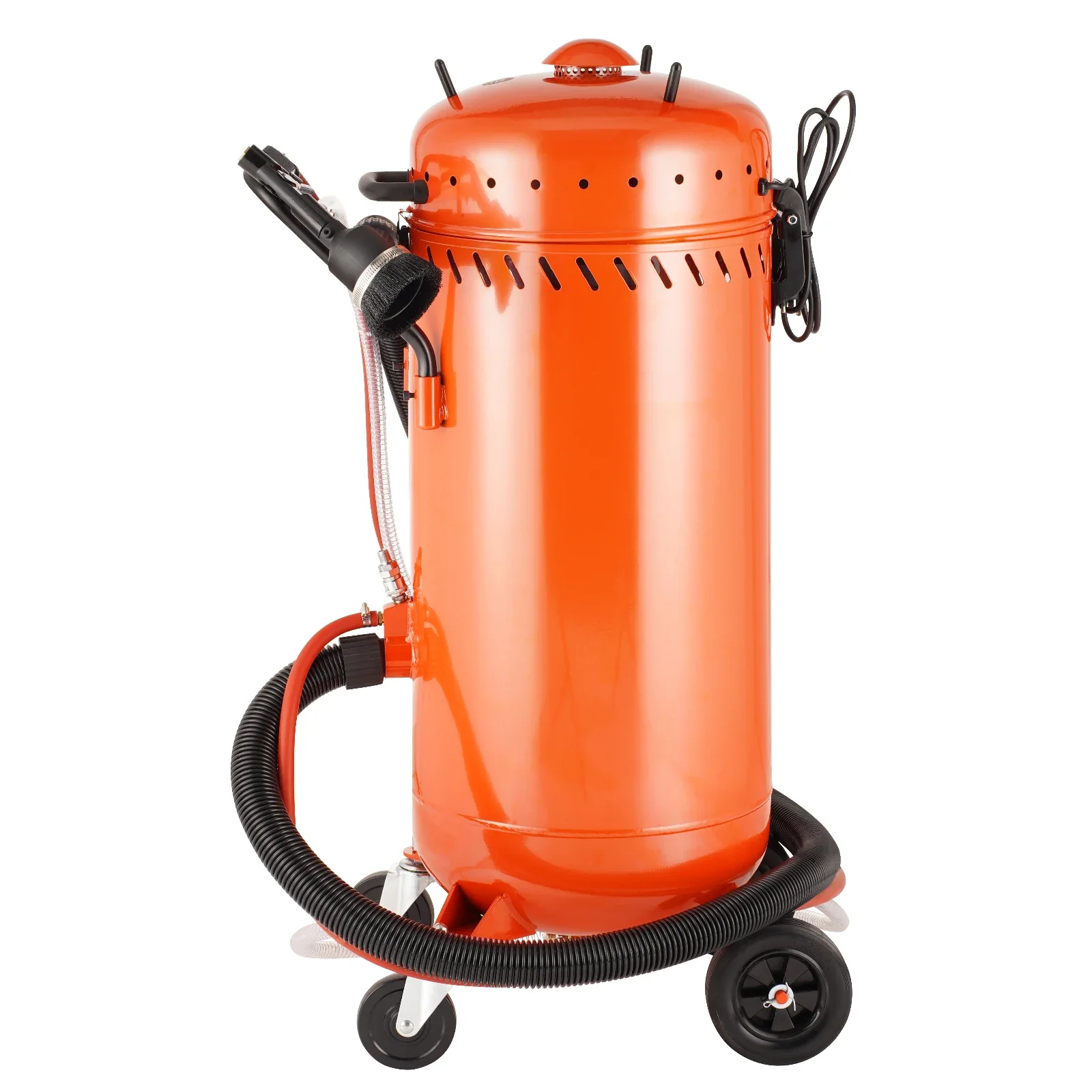 KFFKFF 28-Gallon Vacuum Sandblaster, 1200W Integrated Vacuum, 60-110 PSI, Dust Collection and Abrasive Reuse