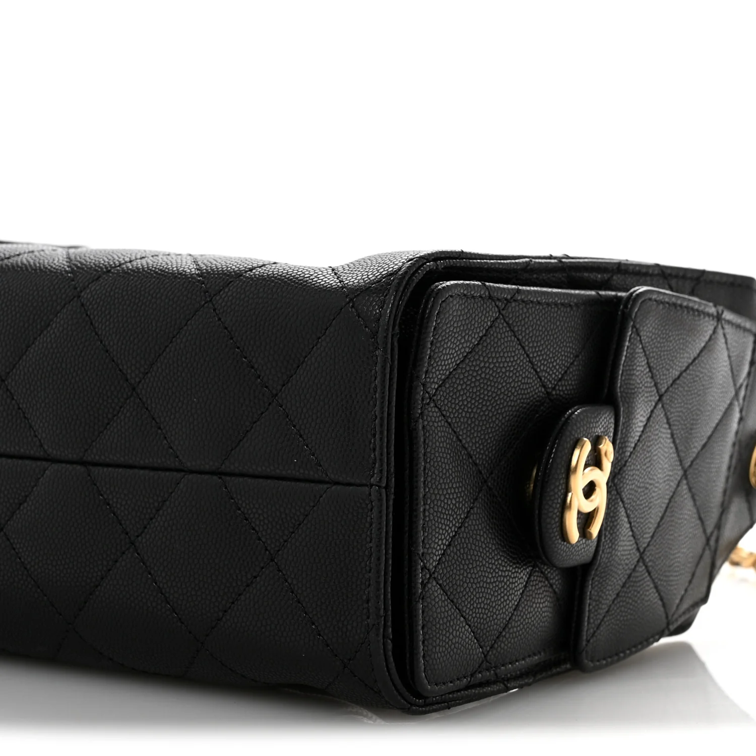 Caviar Quilted Mini Chanel 25 Handbag Black