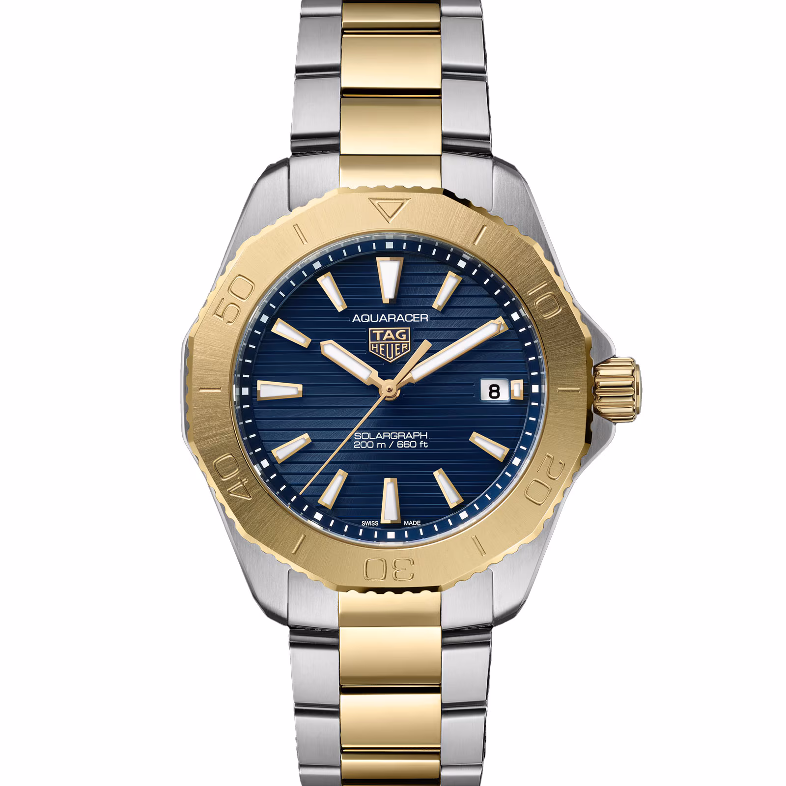 【Super Clone】TAG Heuer Aquaracer Professional 200 Solargraph 40mm Mens Watch WBP1120.BB0002