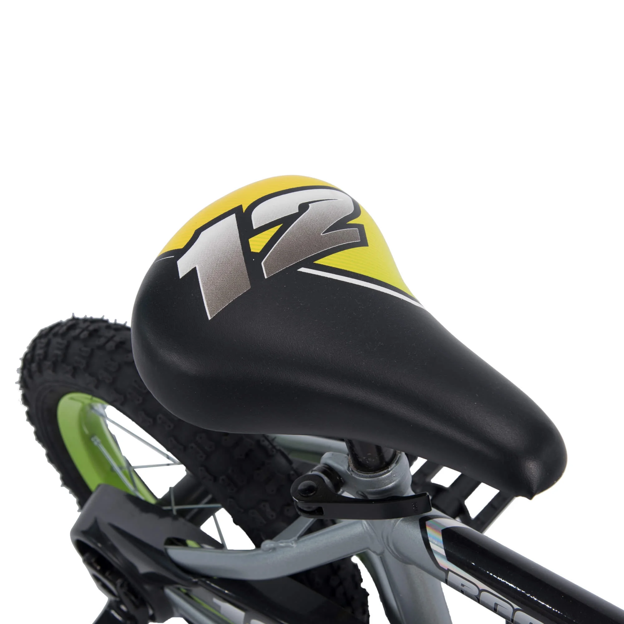 12 in. Rock It Boy Kids Bike, Grey Matte and Lime - Image 6