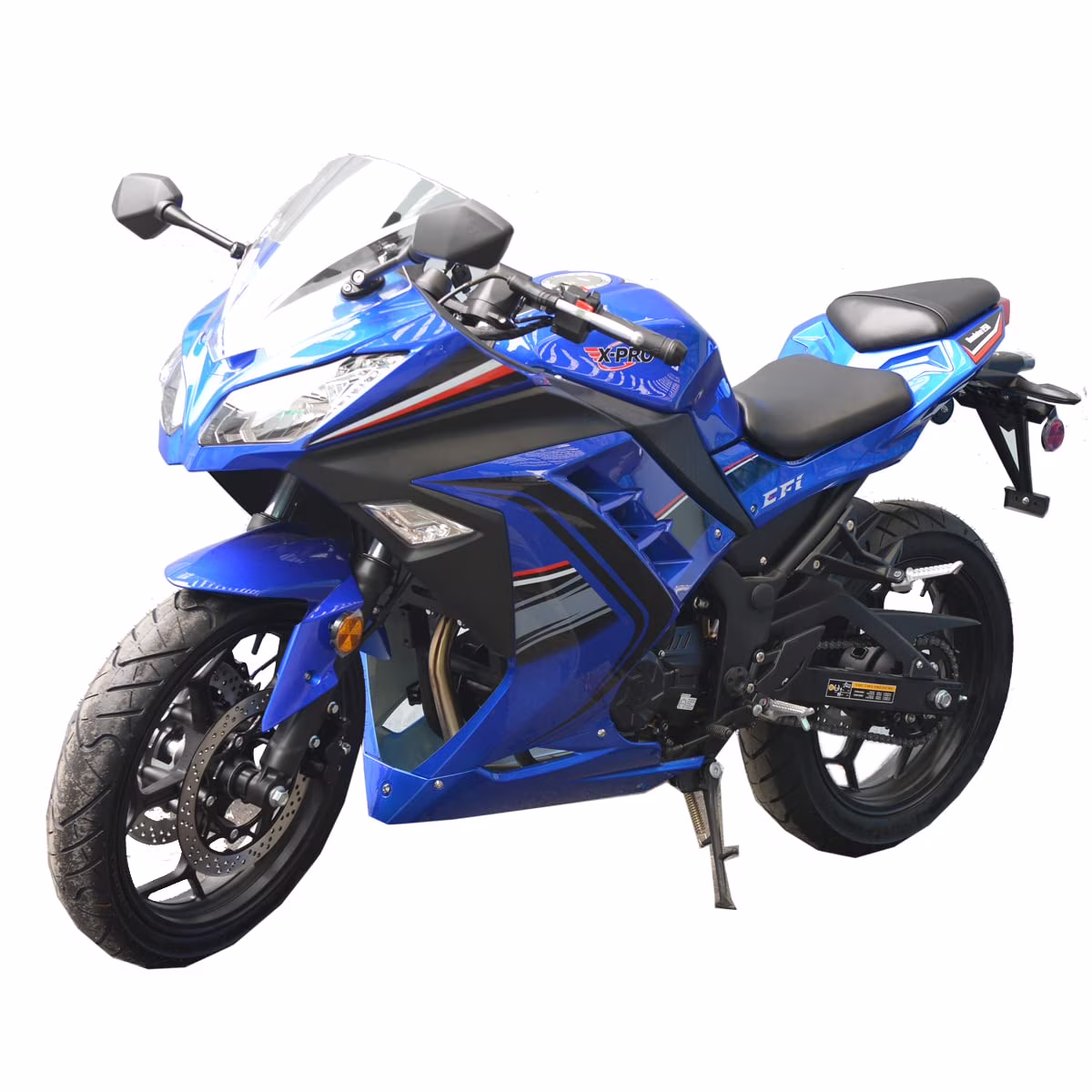 Brand New 250cc EFI Fuel Injection Dirt Bike Motorcycle Street Bike, 6 Manual Transmission Electric Start 17" Wheels Assembled in Crate(Blue)