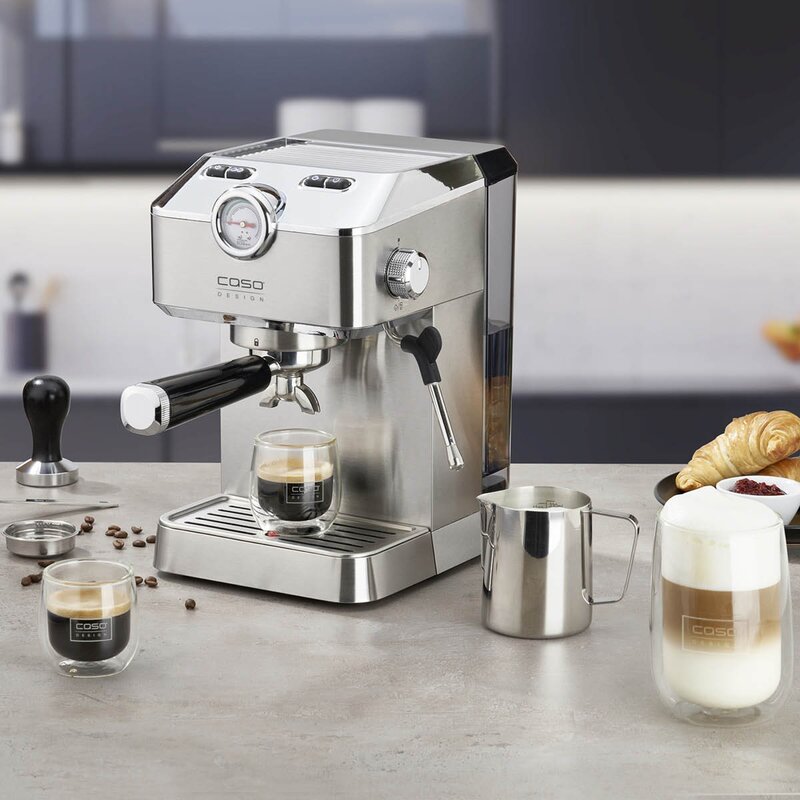 Espresso Gourmet espressomaskin sølv