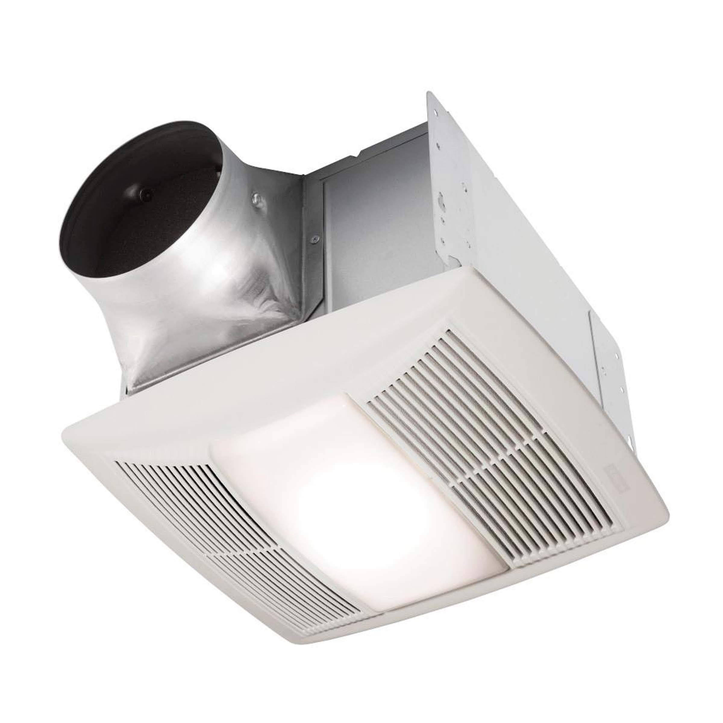 Nutone qt Series Quiet 130 CFM Ceiling Bathroom Exhaust Fan with Light and Night