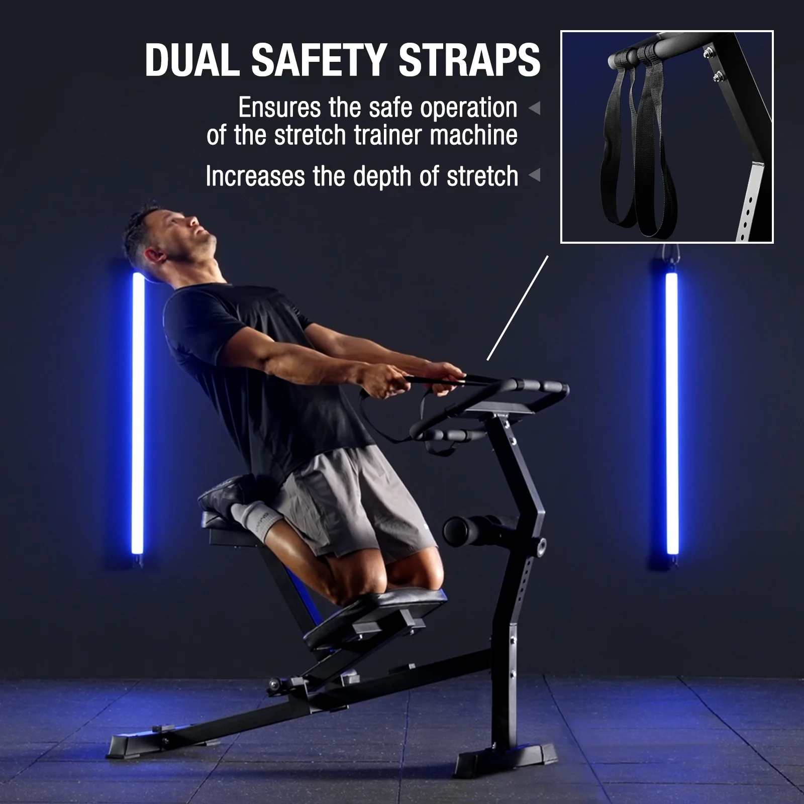 Stretch Machine, Full Body Stretching Equipment for Flexibility Training, Adjustable Leg Stretcher Machine, Lower Back Stretcher, Flexibility Trainer for Home Gym, Improve Mobility Posture(Stretch Machine) - Image 5