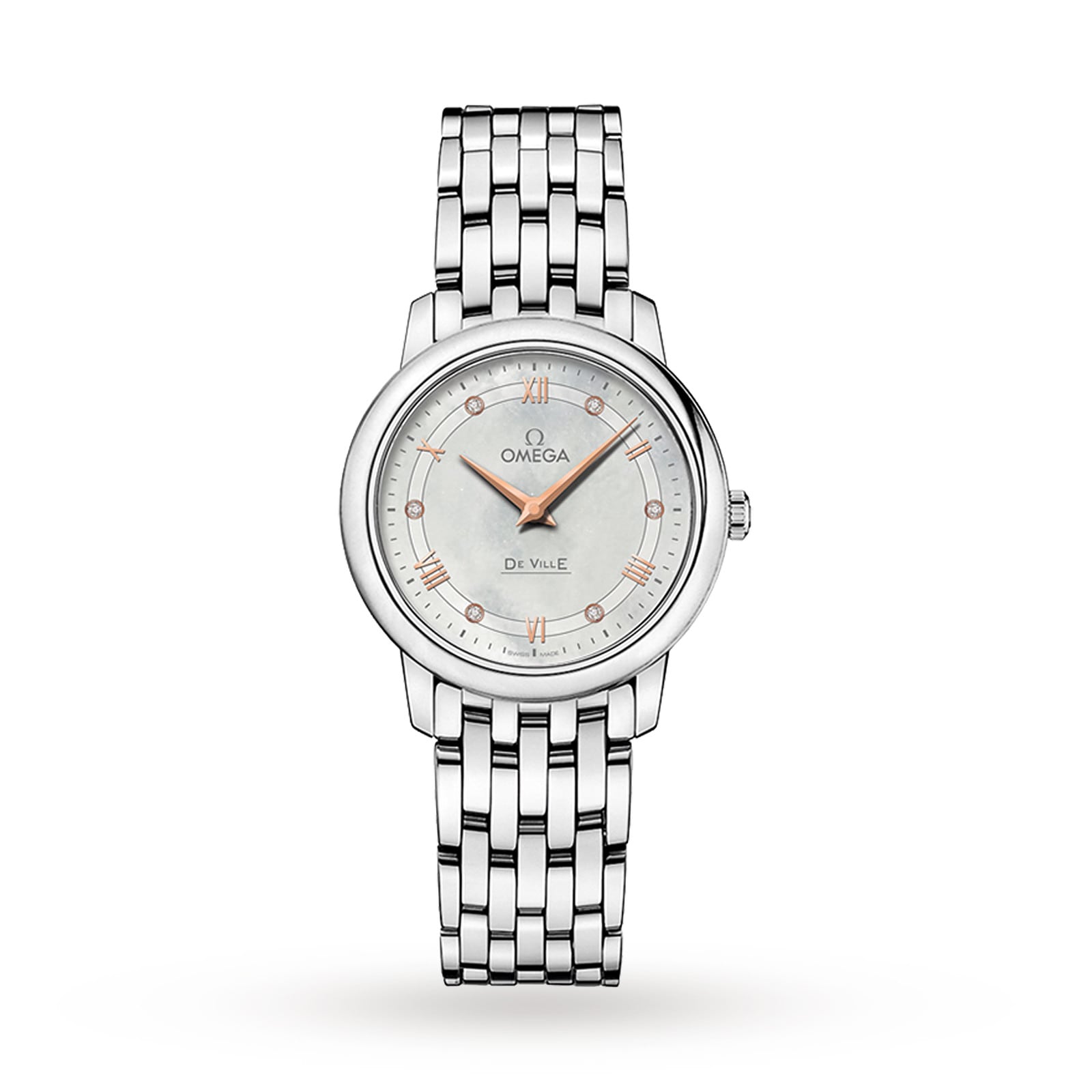 Omega De Ville Ladies 27mm Quartz Stainless Steel Watch-P17331204