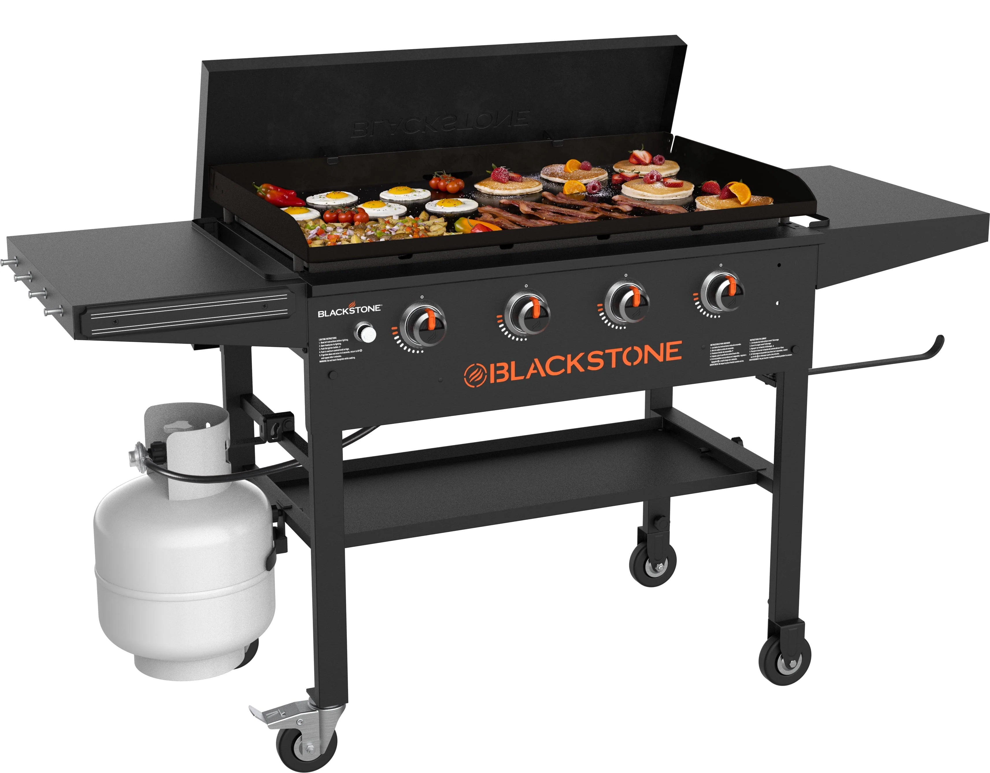 4 Burner 36" Griddle Cooking Station with Hard Cover