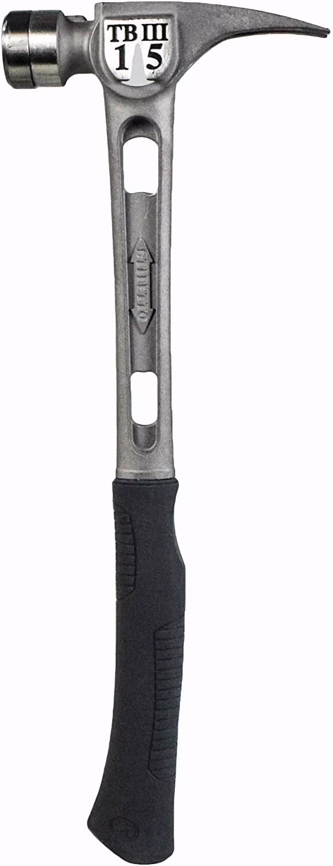 Stiletto TB3SC 15 oz Tibone III Titanium Hammer with Smooth Face Curved Handle