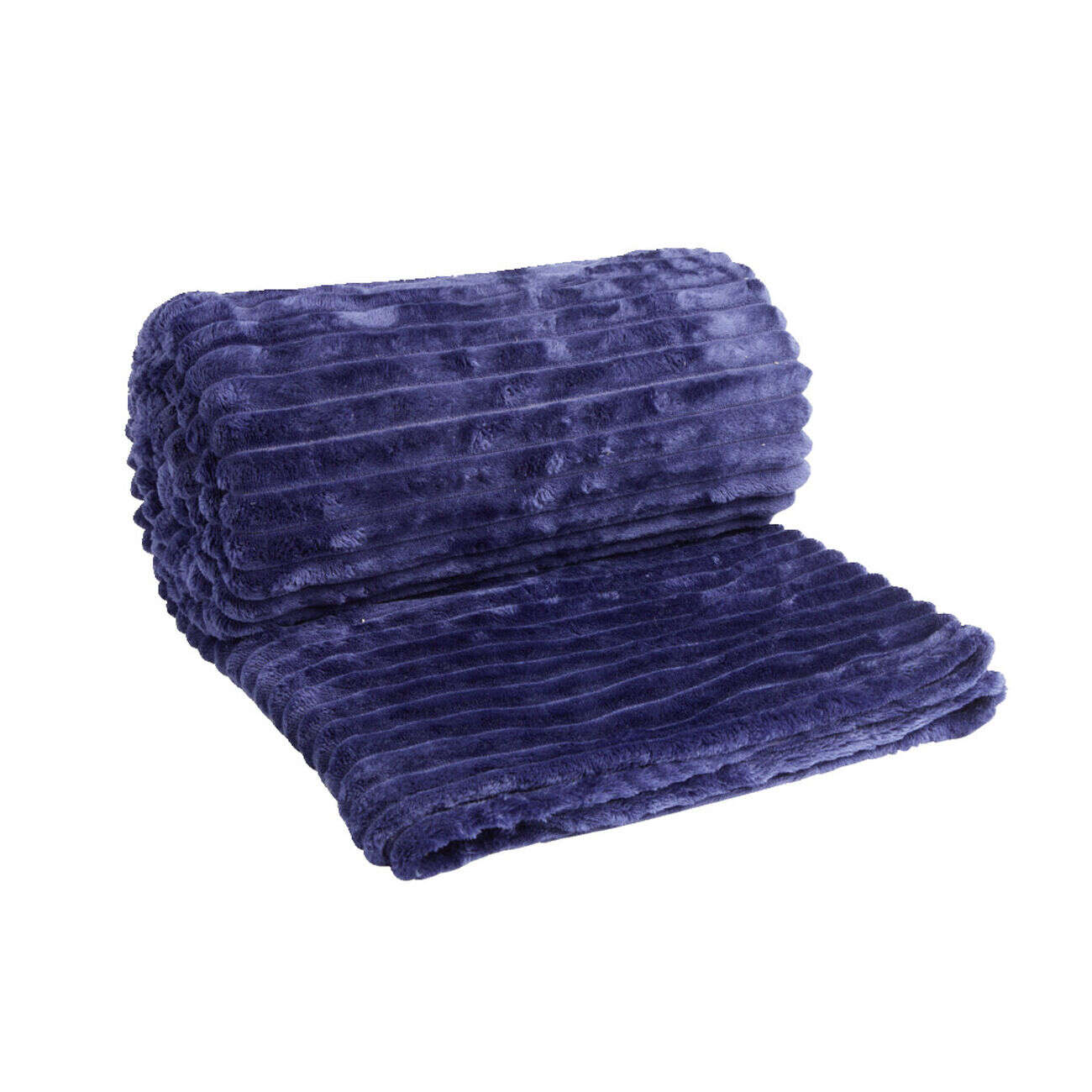 Plaid jacquard bleu 150x200cm