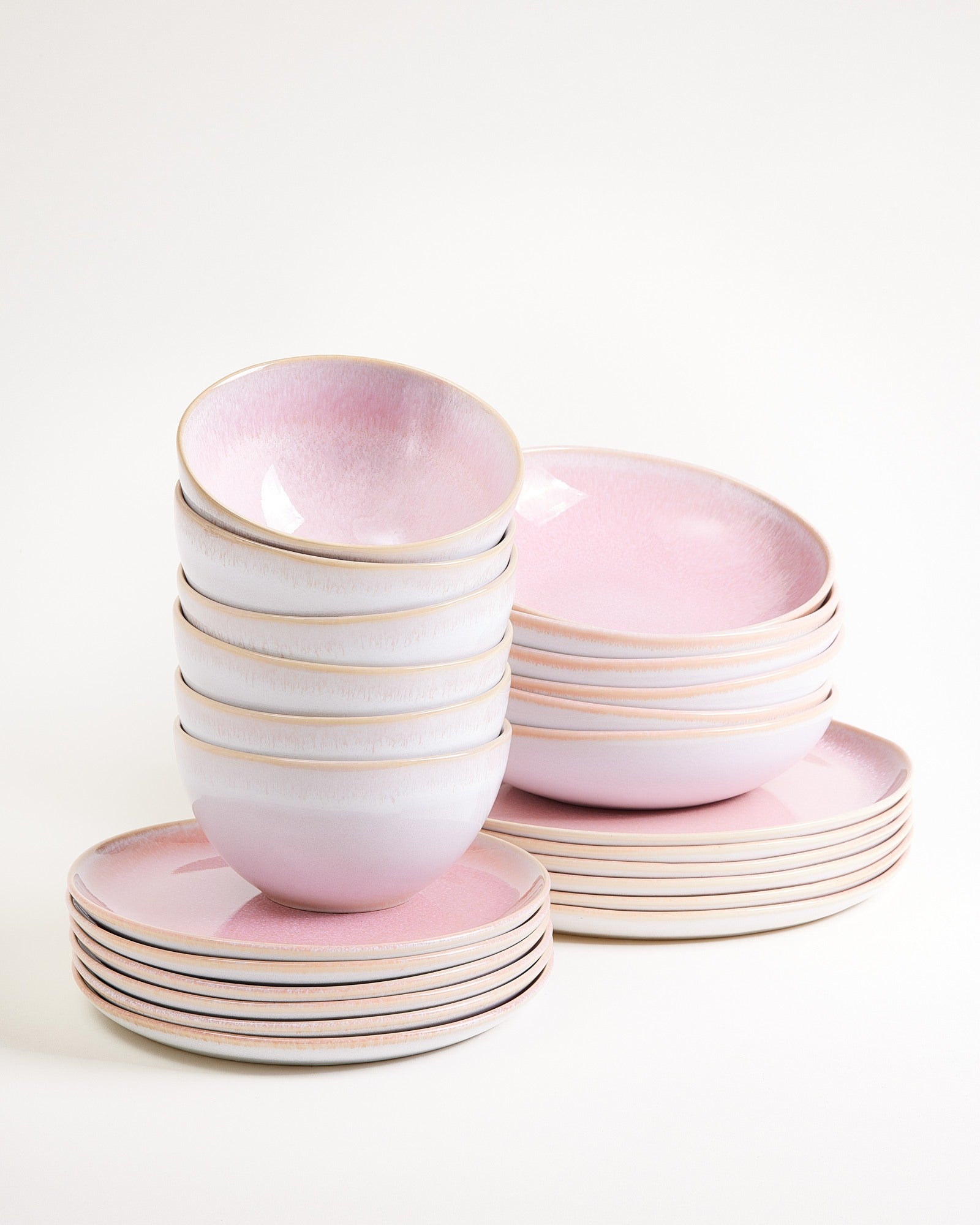 MELIDES - TABLEWARE SET ROSÉ 24 PIECES