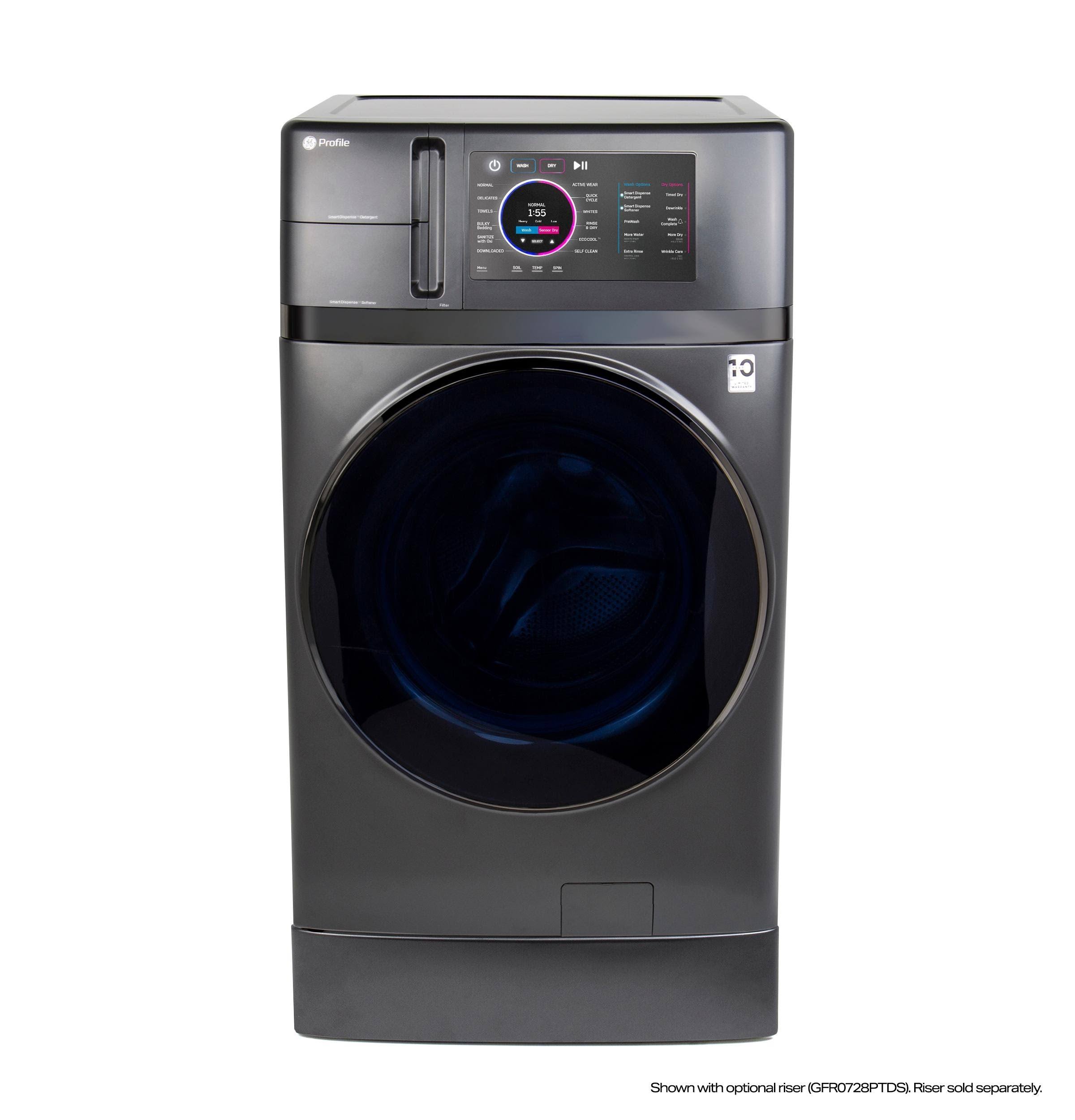 GE Profile 4.8 Cu. ft. Capacity Ultrafast Combo with Ventless Heat Pump Technology Washer/Dryer