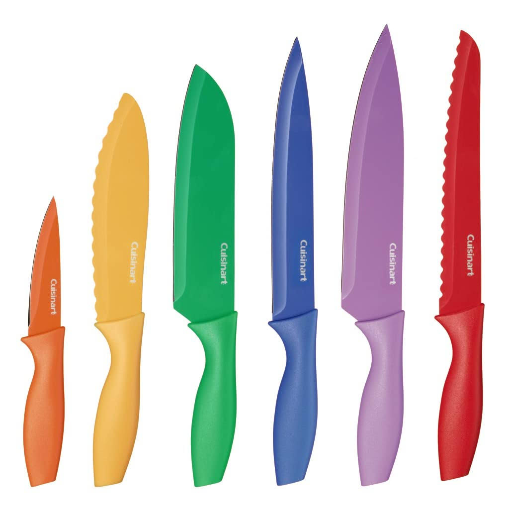 Cuisinart C55-01-12PCKS Advantage Color Collection 12-Piece Knife Set, Multicolor