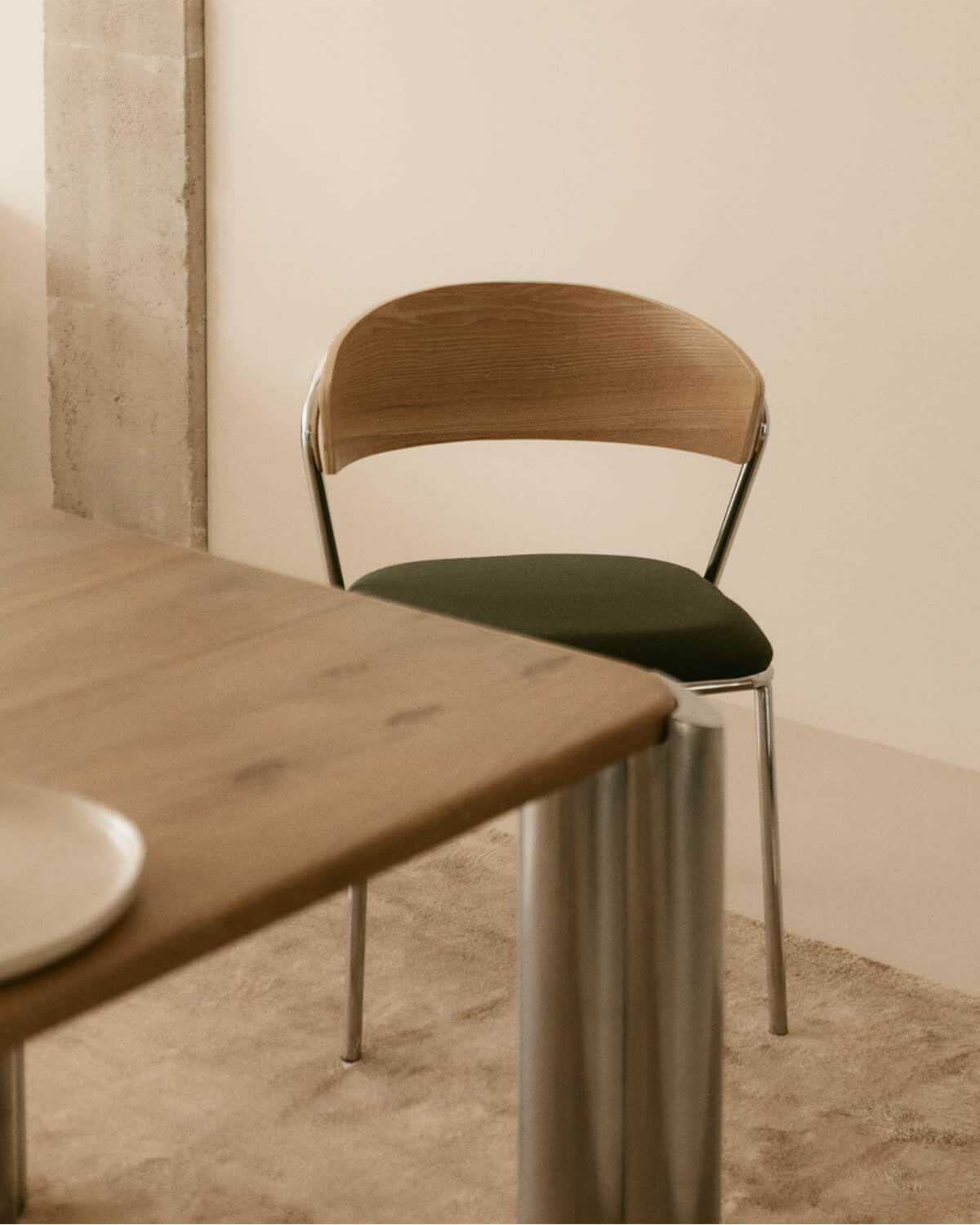 Arua - Pack 4 Sillas de Comedor de Madera y Metal Arua