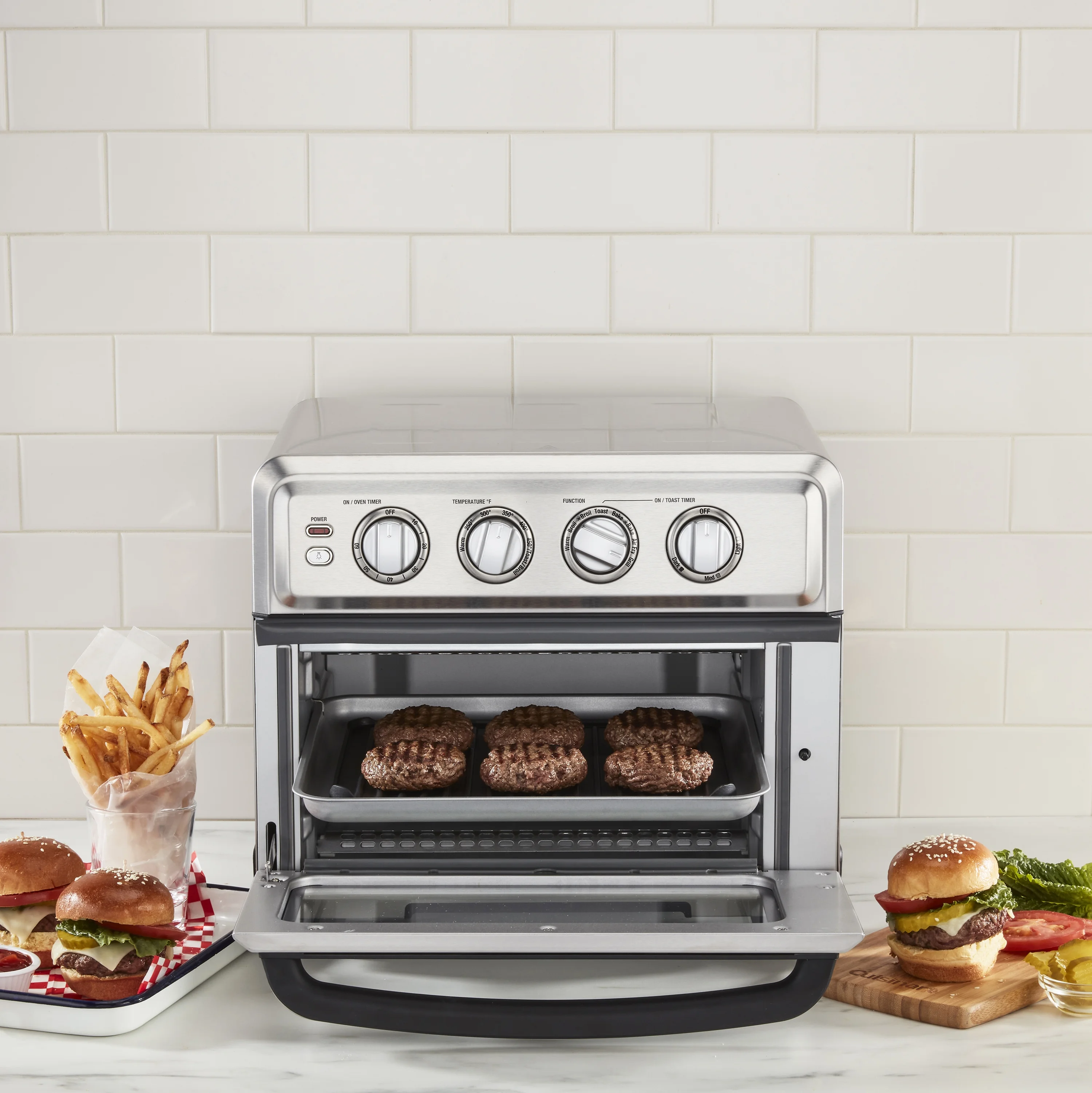 Cuisinart Airfryer Toaster Oven with Grill, Stainless, TOA - 70NAS