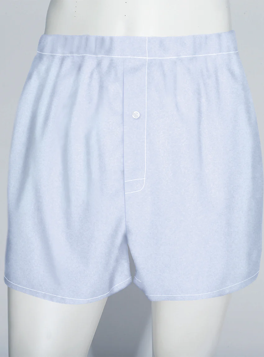 Caleçon homme en coton bleu