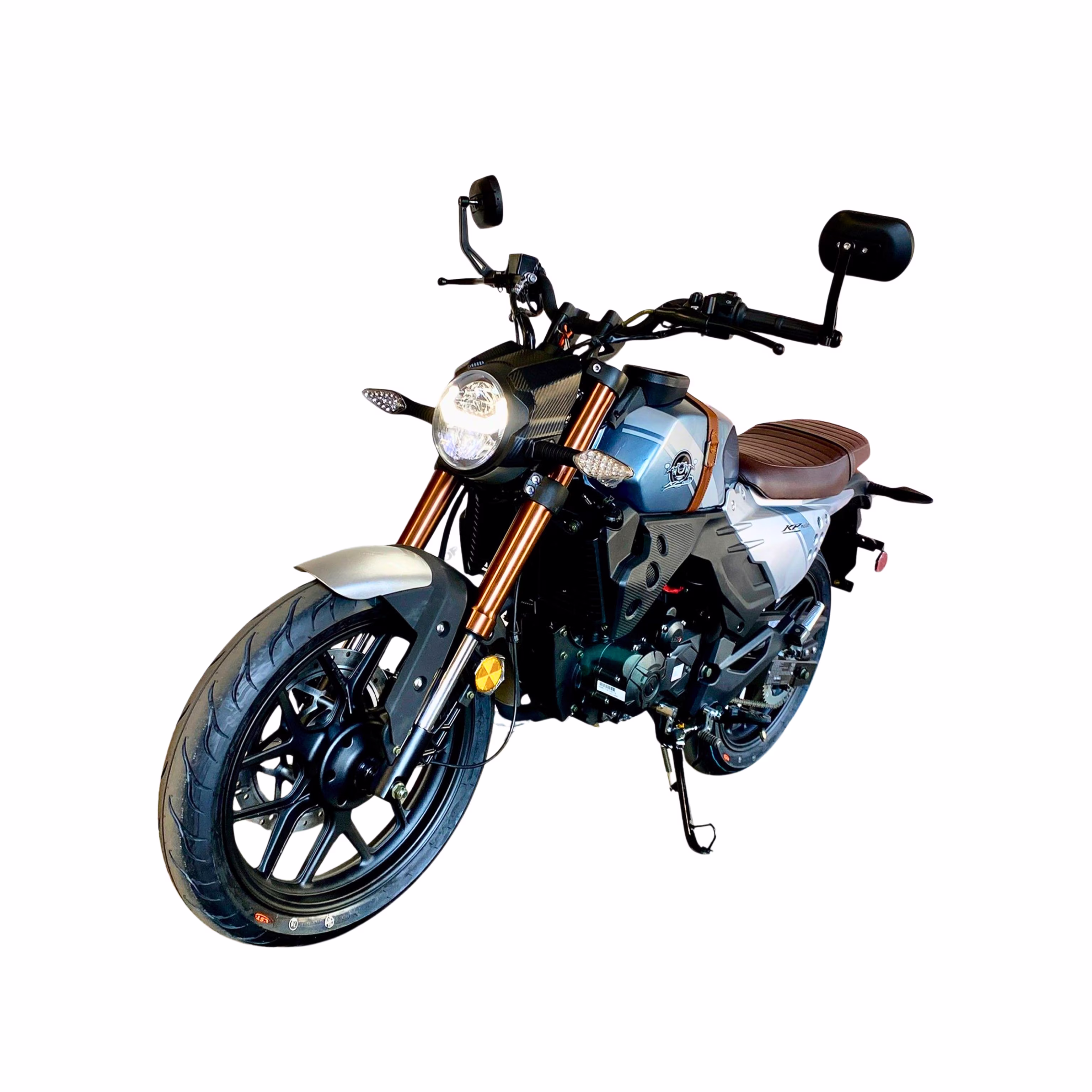 KPM 200 Motorcycle | 200cc EFI Caf�� Racer | 6-Speed Street Bike(Black) - Image 5
