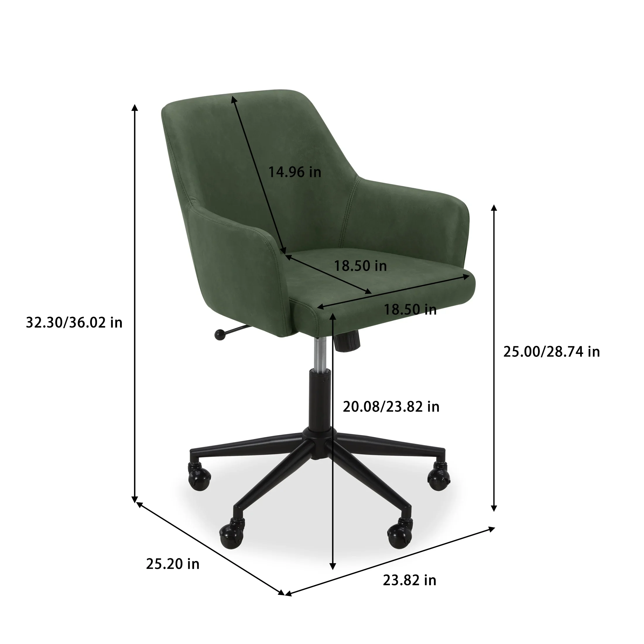 Better Homes & Gardens Greyson Office Chair, Black