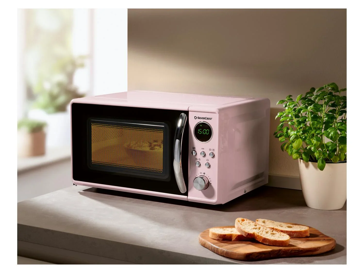 SILVERCREST Four  micro-ondes SMWC 700 D1, rose