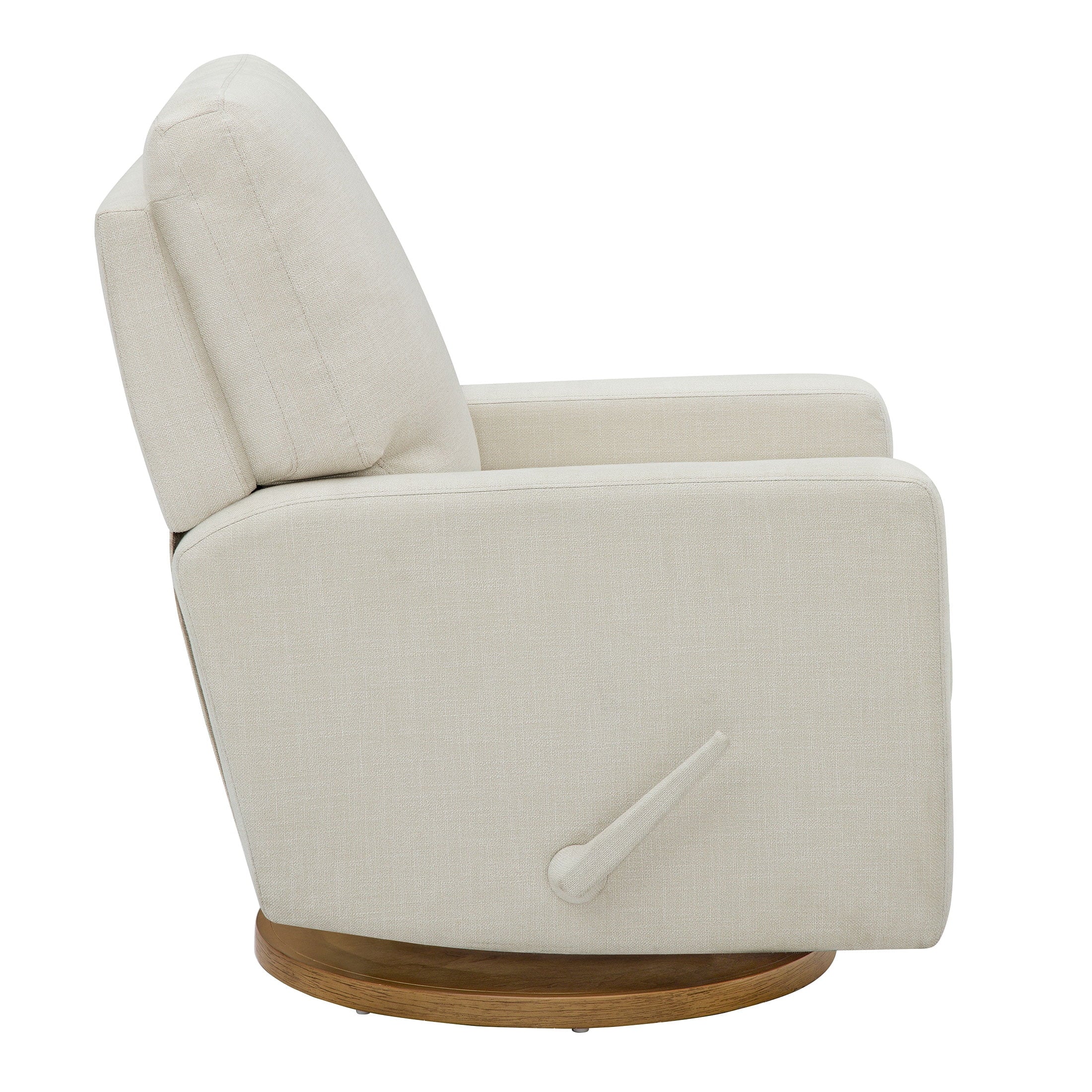 Better Homes & Gardens Modern Farmhouse Glider Recliner, Taupe Faux Leather