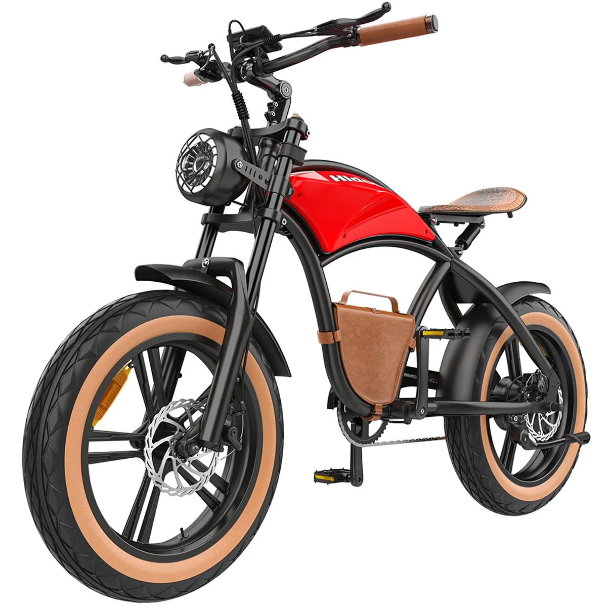 B10 Electric Mountain Bike for Men/Woman 1000W Adult Electric Bicycle 20" Fat Tire Off Road E-bike with Removable Battery up to 28 mph,Free Shipping, Red - Image 4