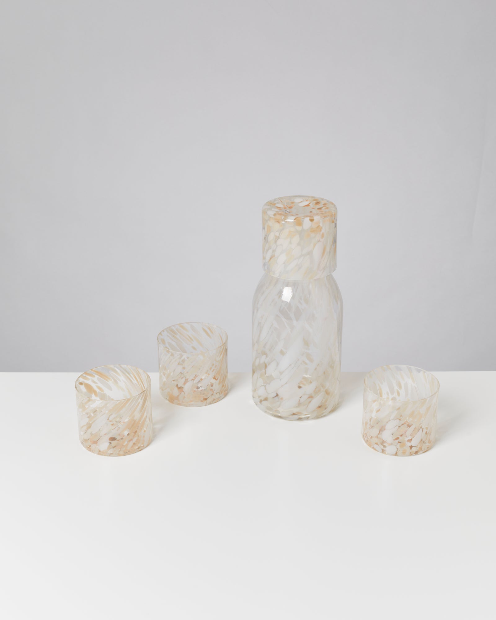 JOIA - SMALL GLASS DROPS SAND SET OF 5