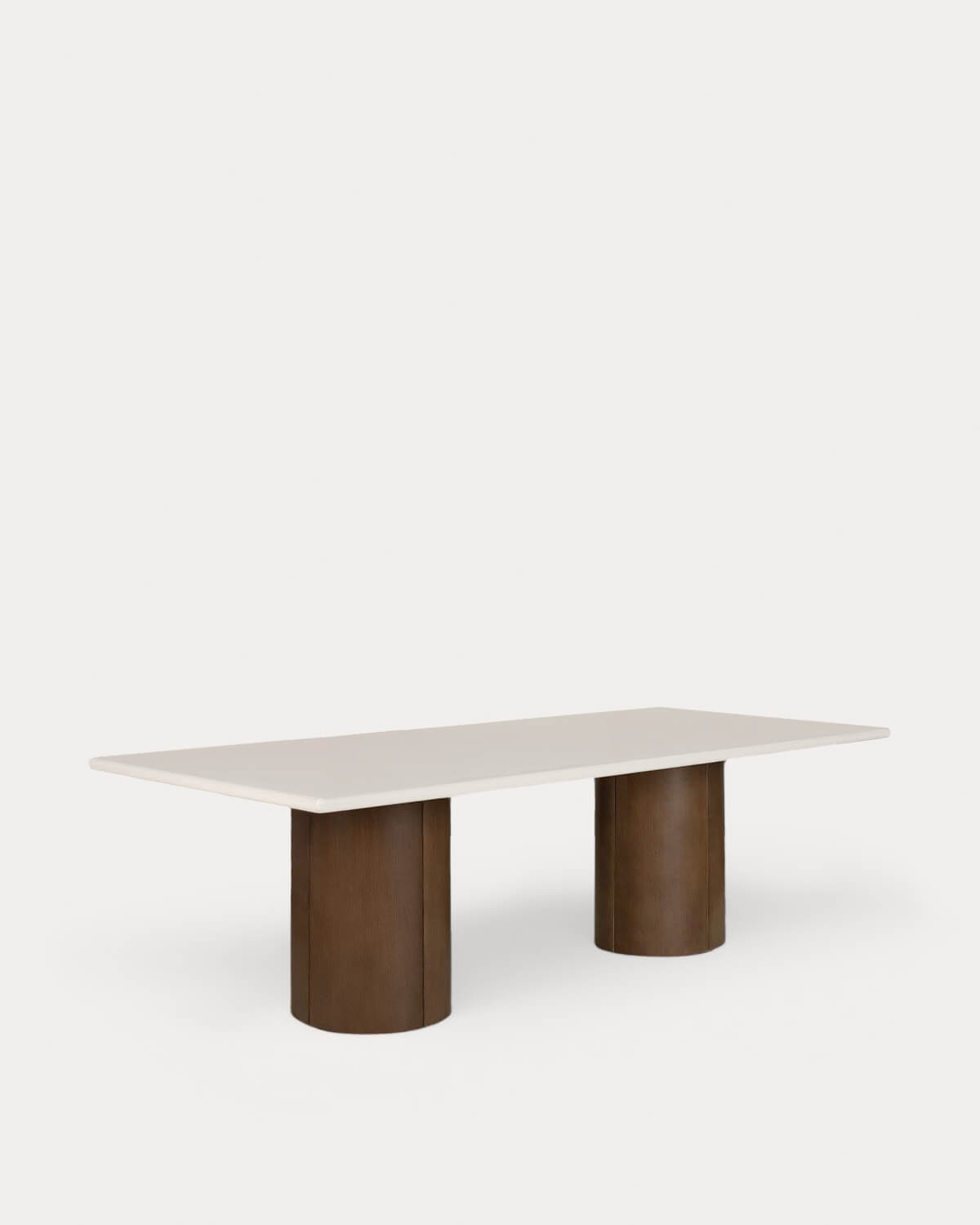 Eneiza - Mesa de Exterior Rectangular de Cemento y Madera de Acacia (230x110 cm) Eneiza