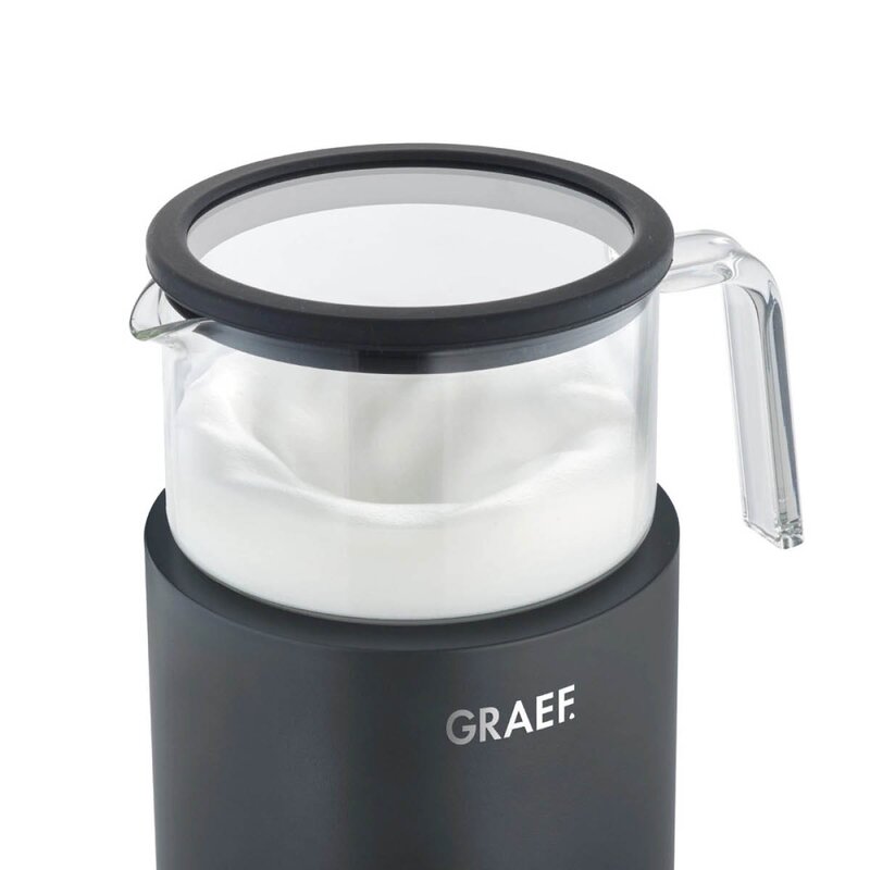 Melkeskummer med uttakbar glassbeholder 400 ml svart