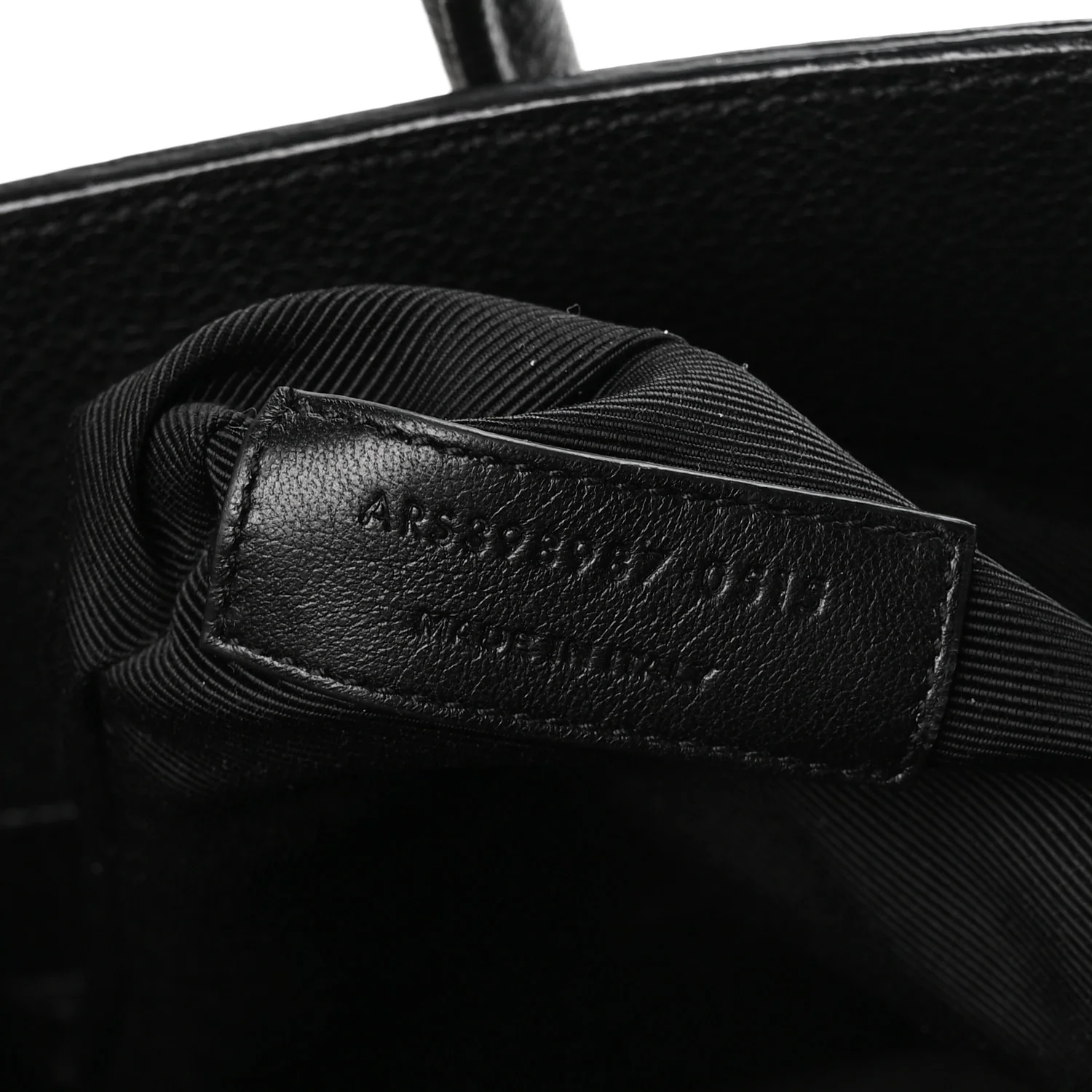 Grained Calfskin Large Sac De Jour Carryall Black