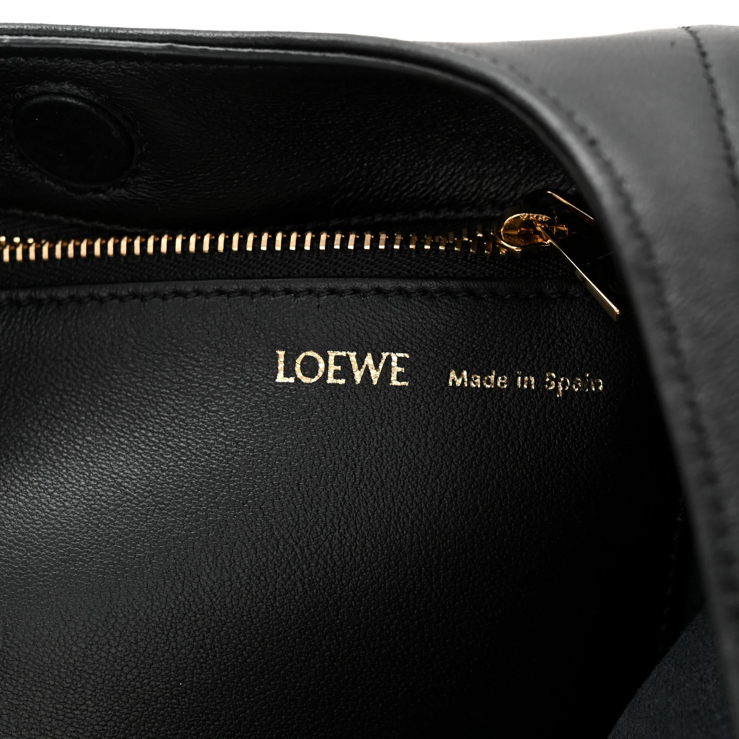 Buttery Nappa Lambskin Small Squeeze Bag Black