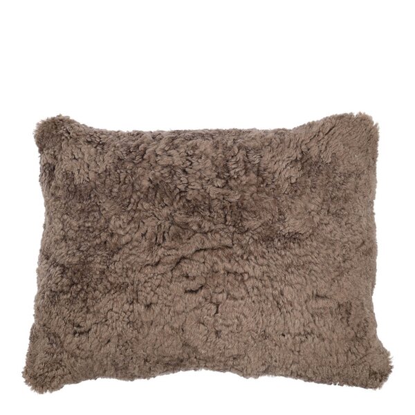 Pute new zealand saueskinn kort ull 35x45 cm chocolate